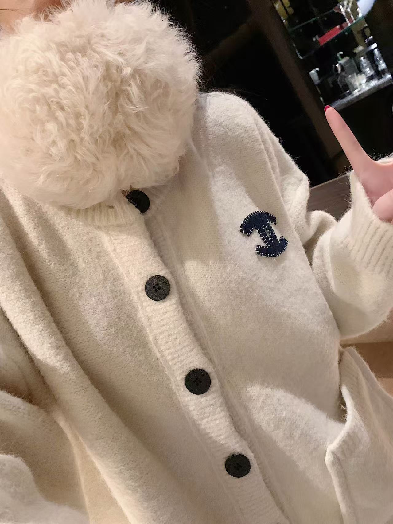 CHANE1 ダブルCポケットカーディガン【50％割引+送料無料】