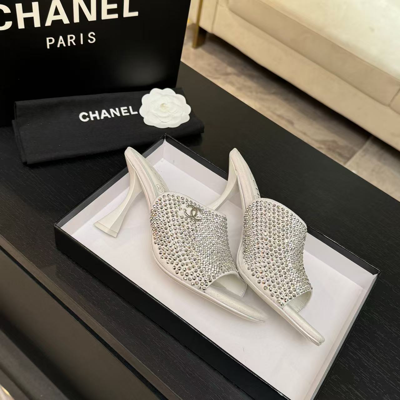 CHANE1 高品質ハイヒールスリッパ【50％割引+送料無料】