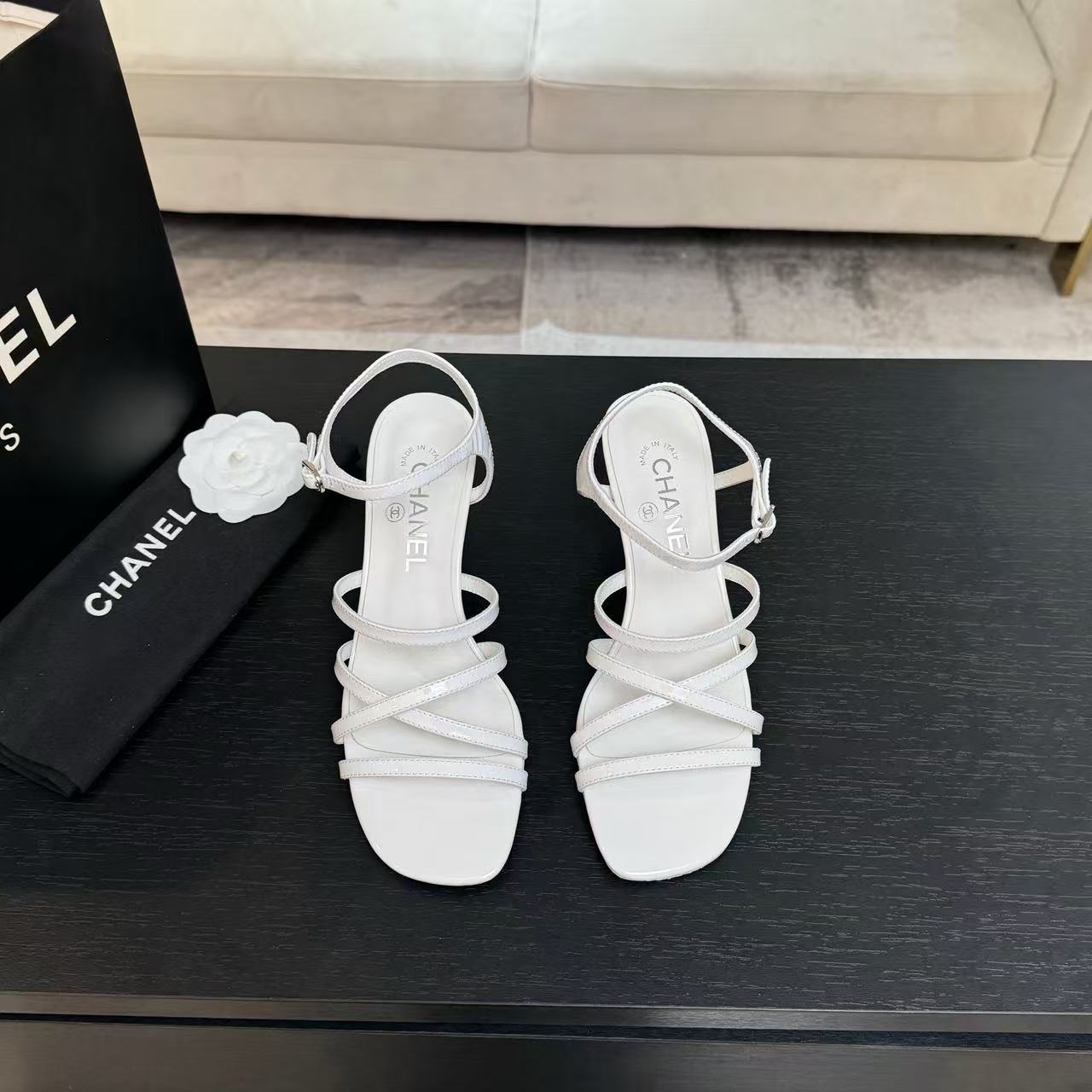 CHANE1 高品質ダブルCハイヒールサンダル【50％割引+送料無料】