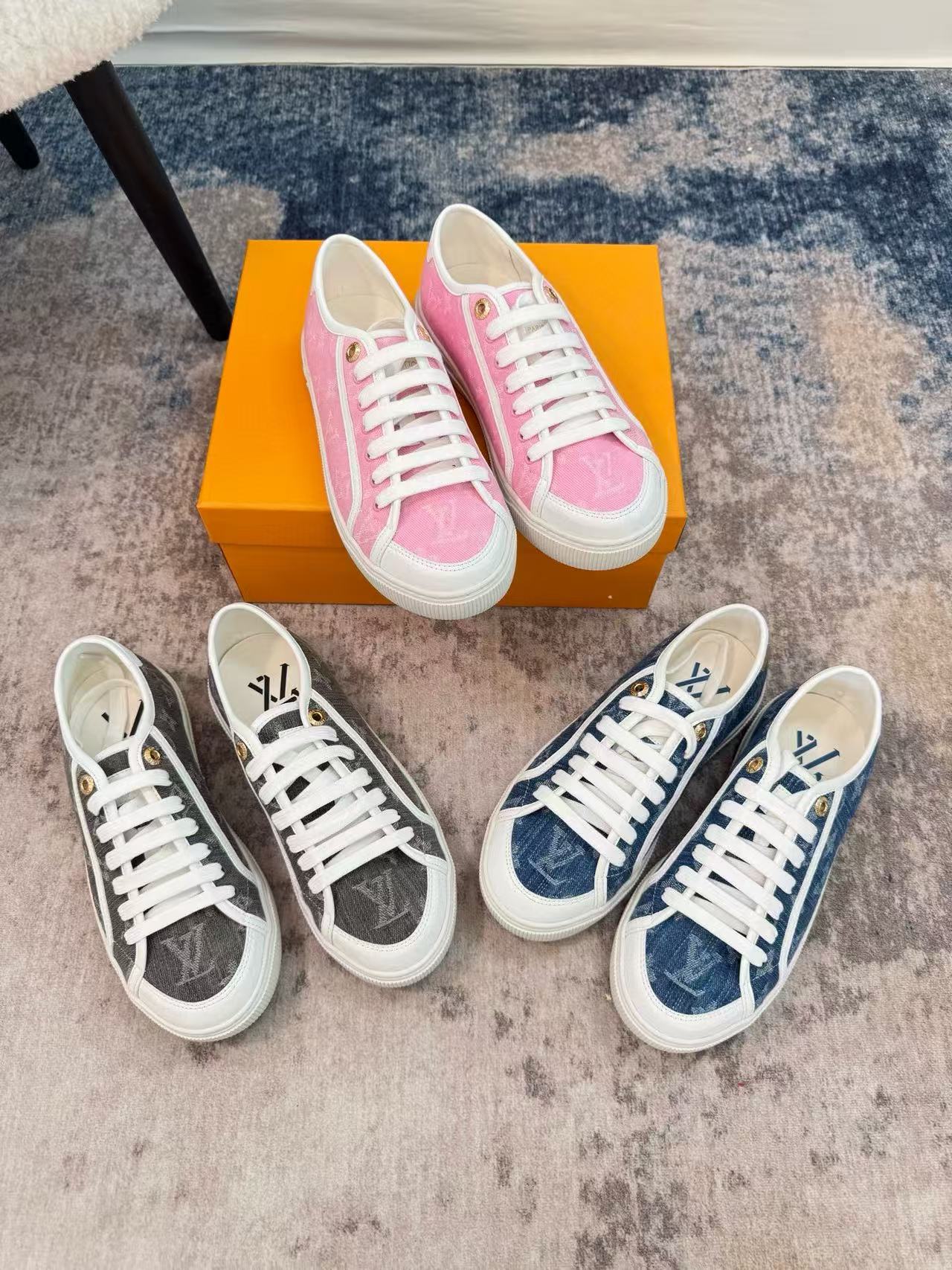 LVレースアッププリントカジュアルシューズ【50％割引+送料無料】