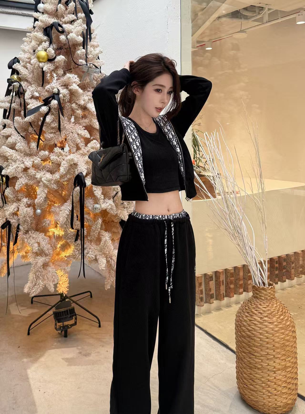 DIOR ジャカード フード付き カジュアルスーツ【50％割引+送料無料】