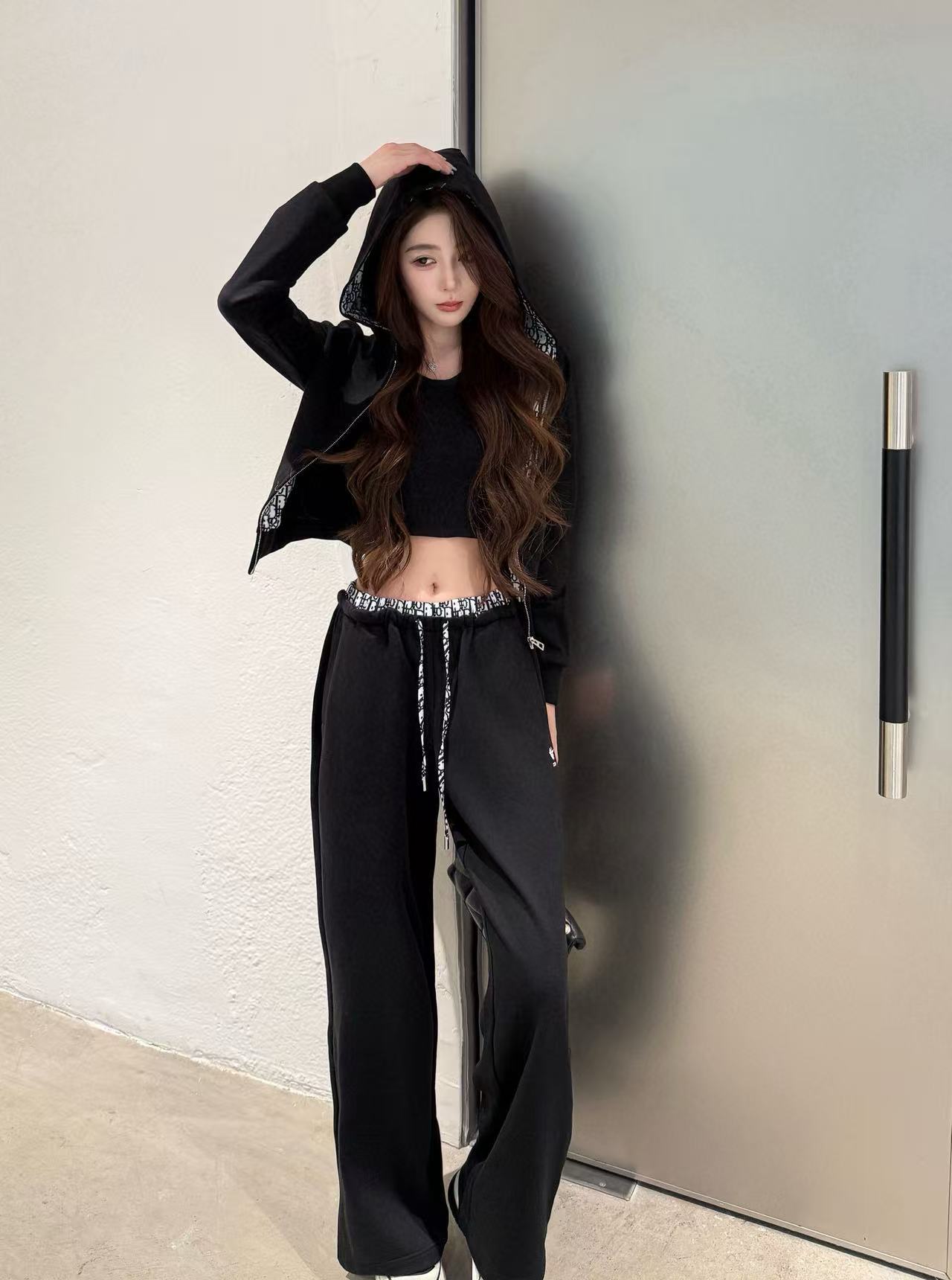 DIOR ジャカード フード付き カジュアルスーツ【50％割引+送料無料】