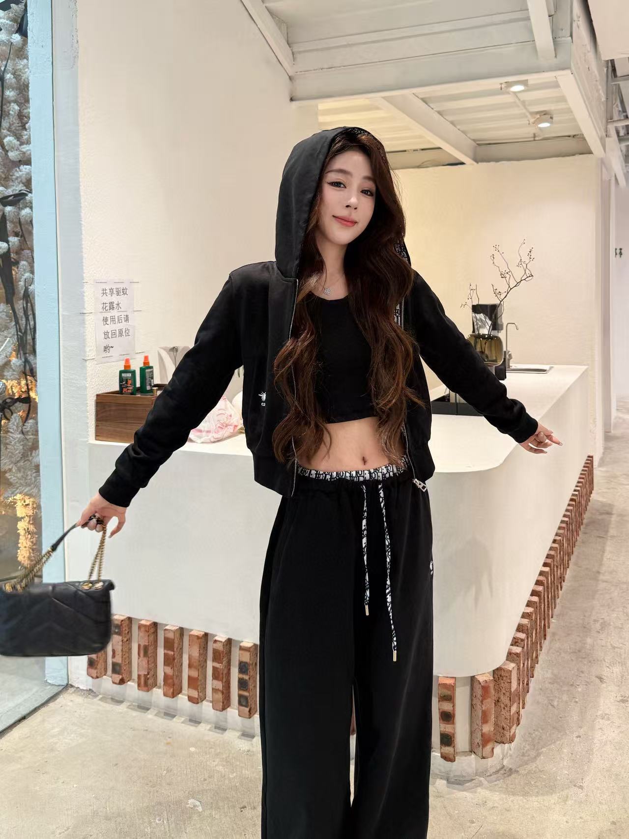 DIOR ジャカード フード付き カジュアルスーツ【50％割引+送料無料】