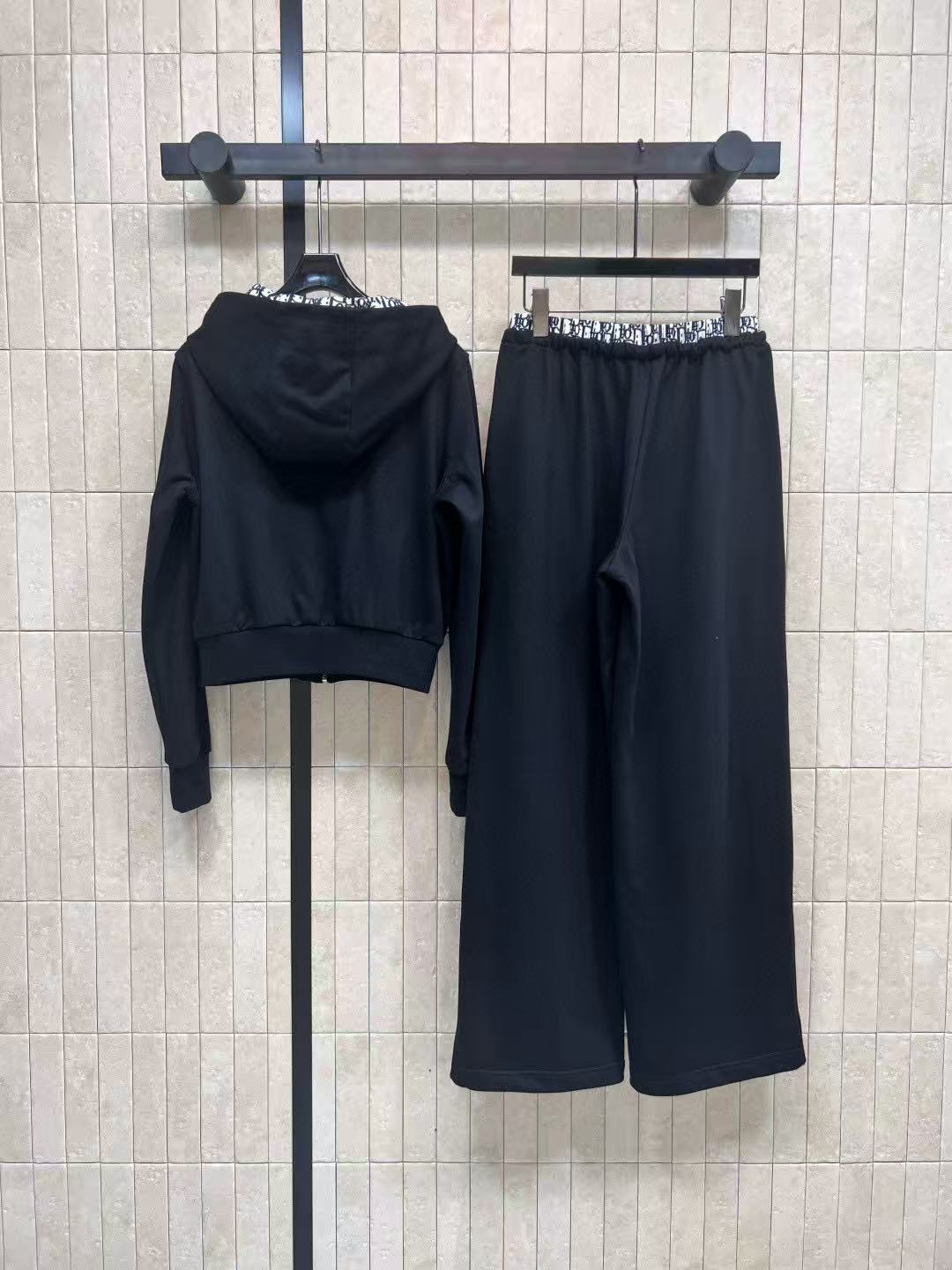 DIOR ジャカード フード付き カジュアルスーツ【50％割引+送料無料】