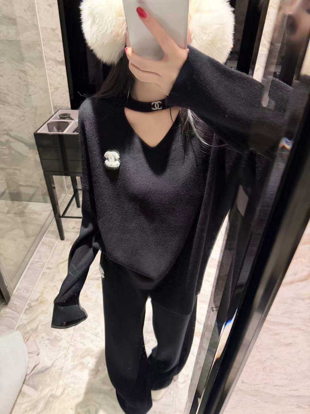 CHANE1 ダブルC ウールセット【50％割引+送料無料】