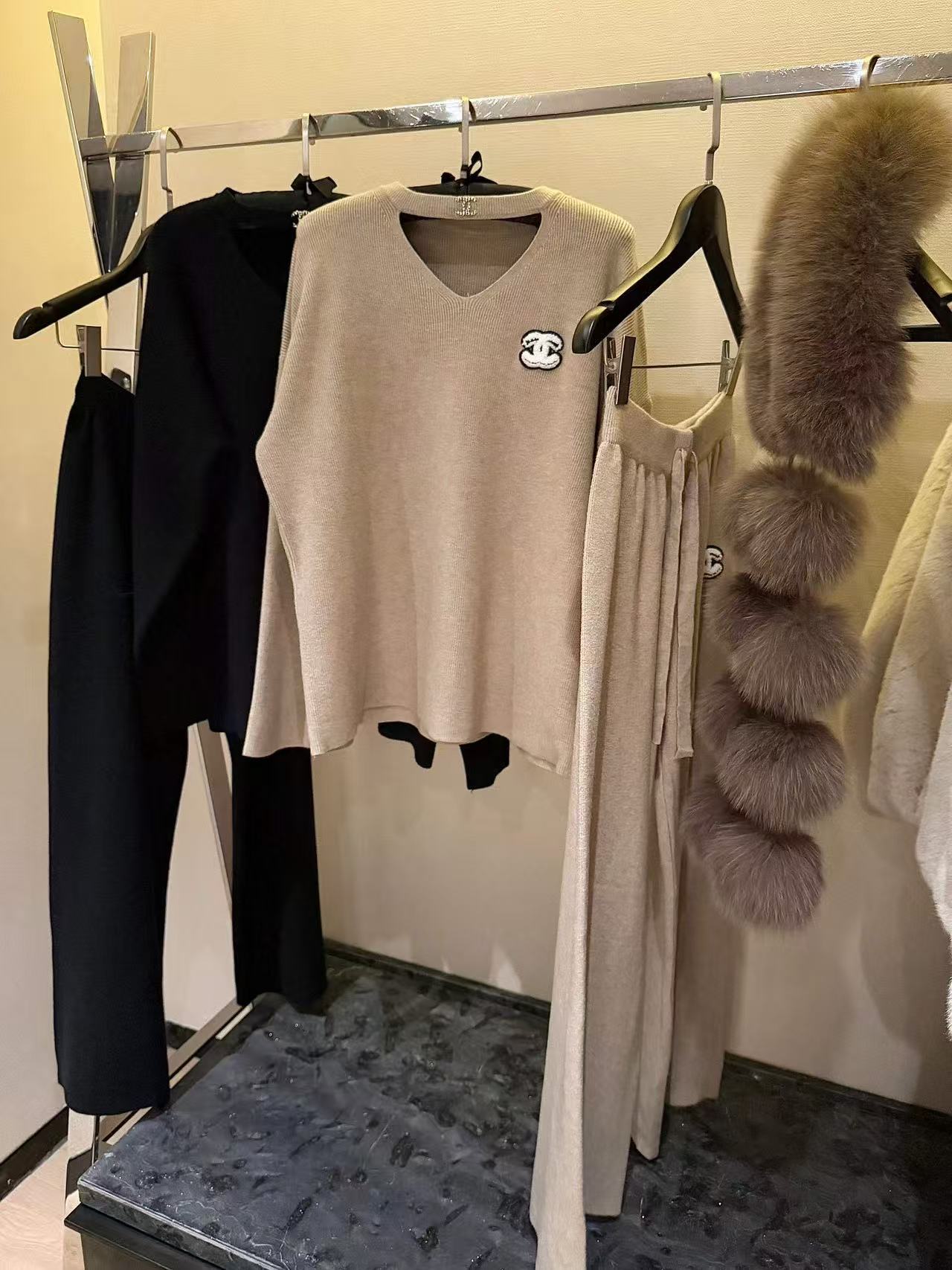 CHANE1 ダブルC ウールセット【50％割引+送料無料】