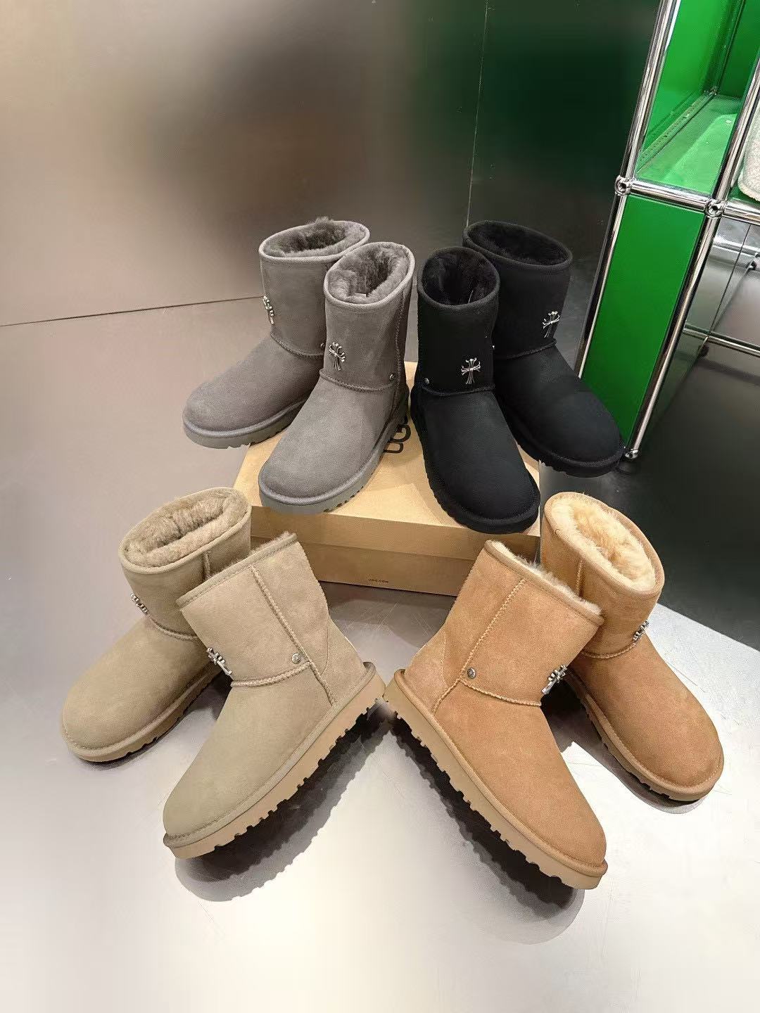 Chr0me Hearts 高品質ウール スノーブーツ【50％割引+送料無料】