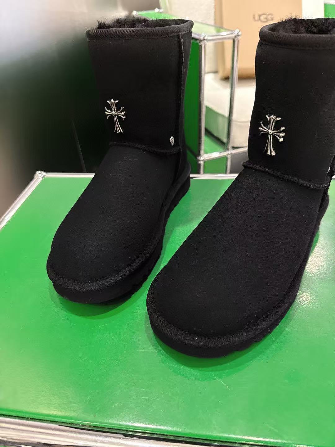 Chr0me Hearts 高品質ウール スノーブーツ【50％割引+送料無料】