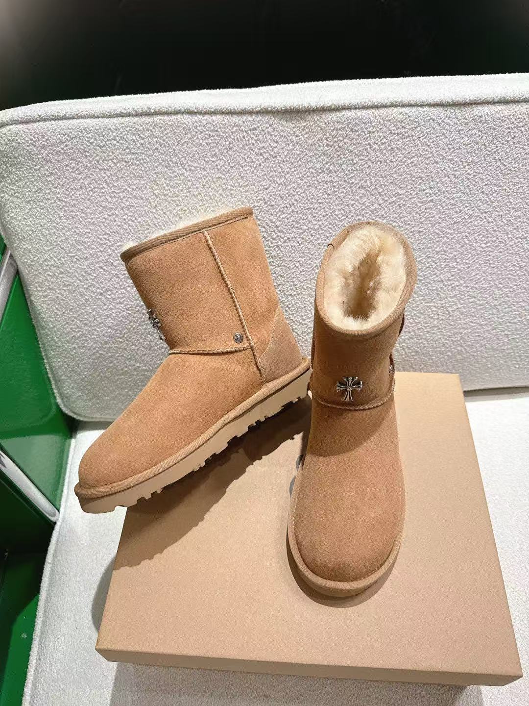 Chr0me Hearts 高品質ウール スノーブーツ【50％割引+送料無料】