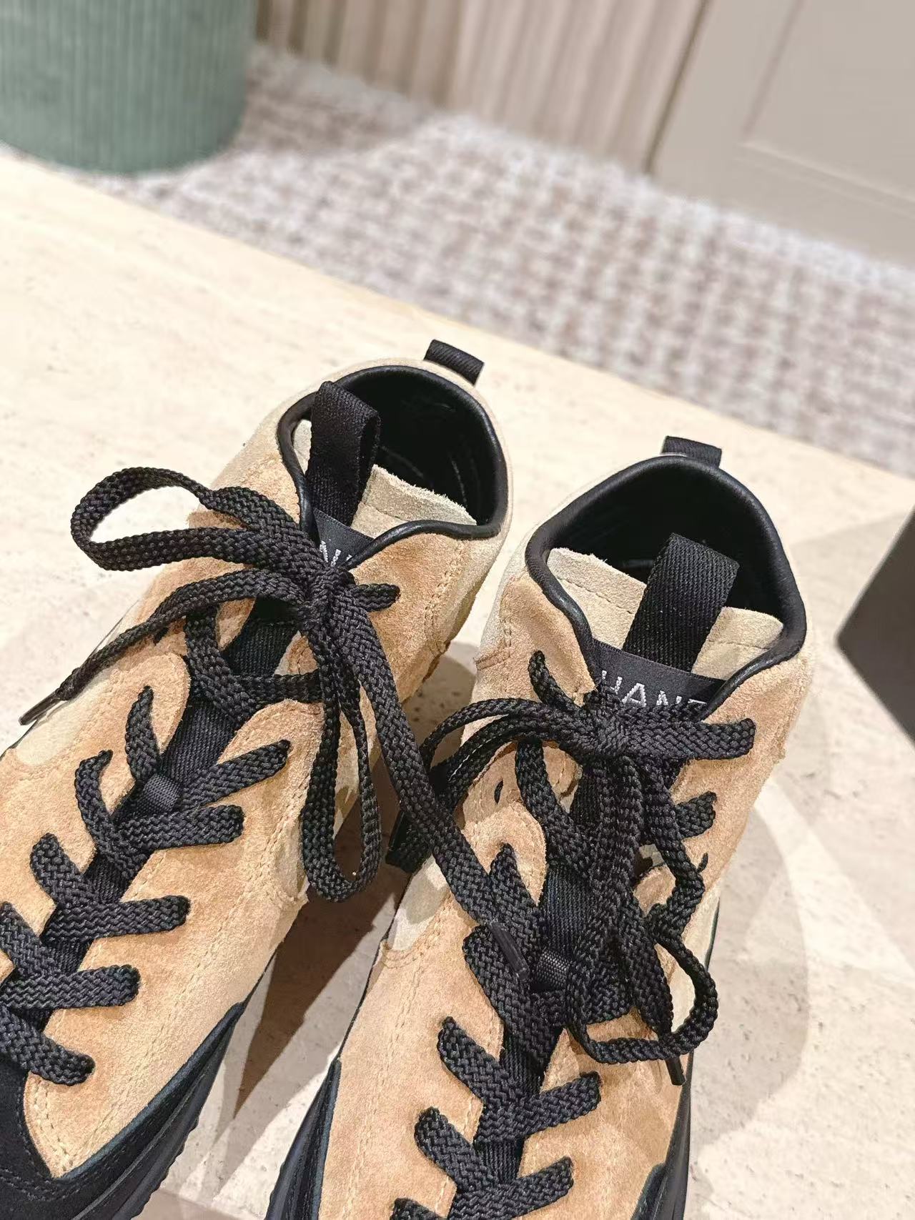 CHANE1 高品質ダブルCハイカットシューズ【50％割引+送料無料】