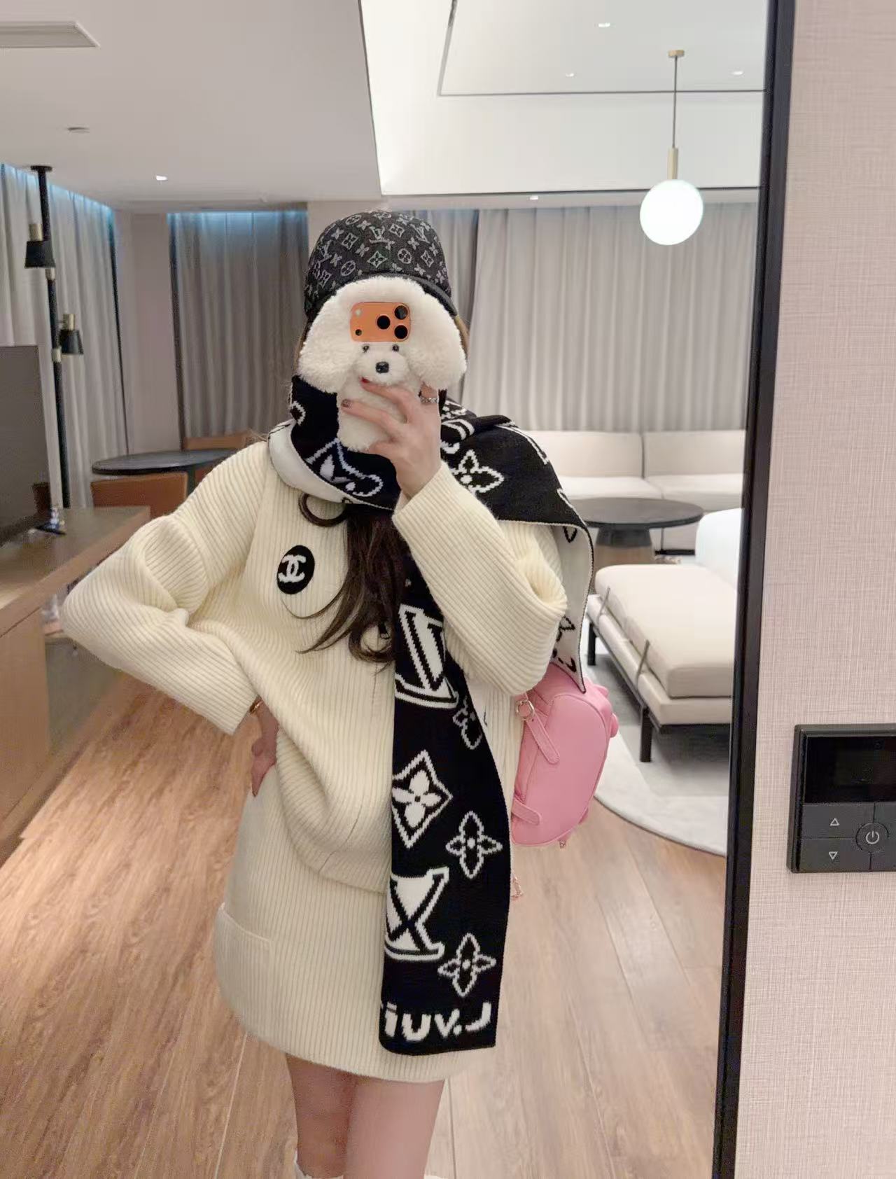 LV四つ葉のクローバーウールスカーフ【50％割引+送料無料】