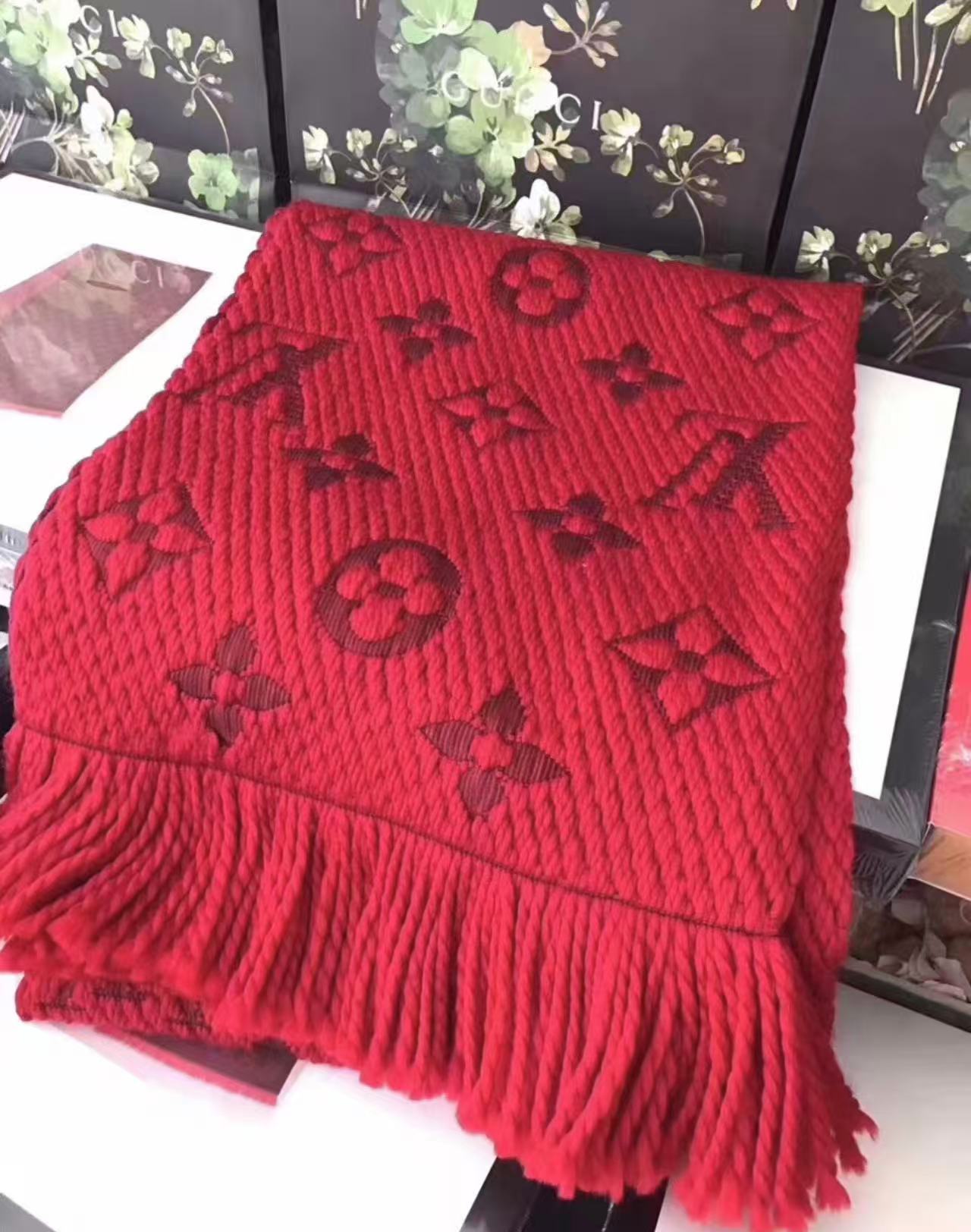 LV四つ葉のクローバーウールスカーフ【50％割引+送料無料】