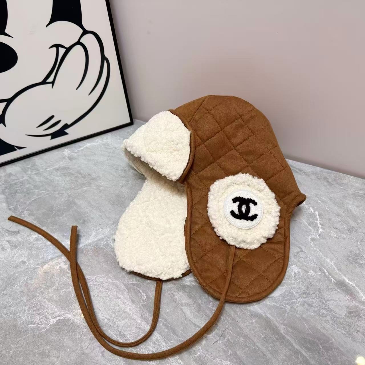 CHANE1 ダブルC ウール イヤーフラップキャップ【50％割引+送料無料】