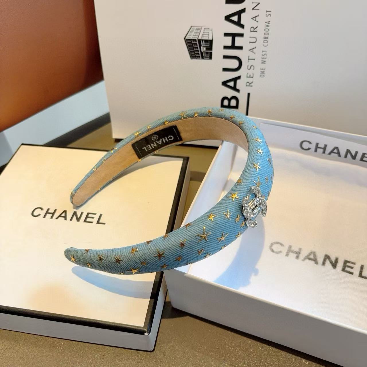 CHANE1 五芒星ダブルCヘッドバンド【50％割引+送料無料】