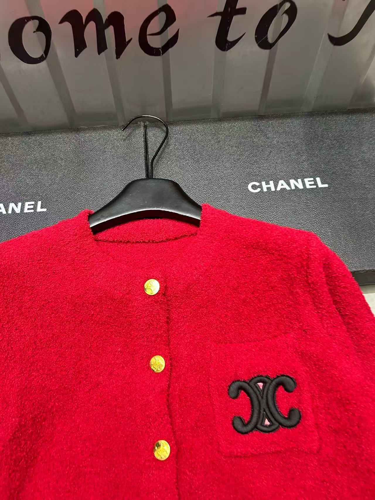 CEL1NE 凱旋門メタルボタンウールカーディガン【50％割引+送料無料】