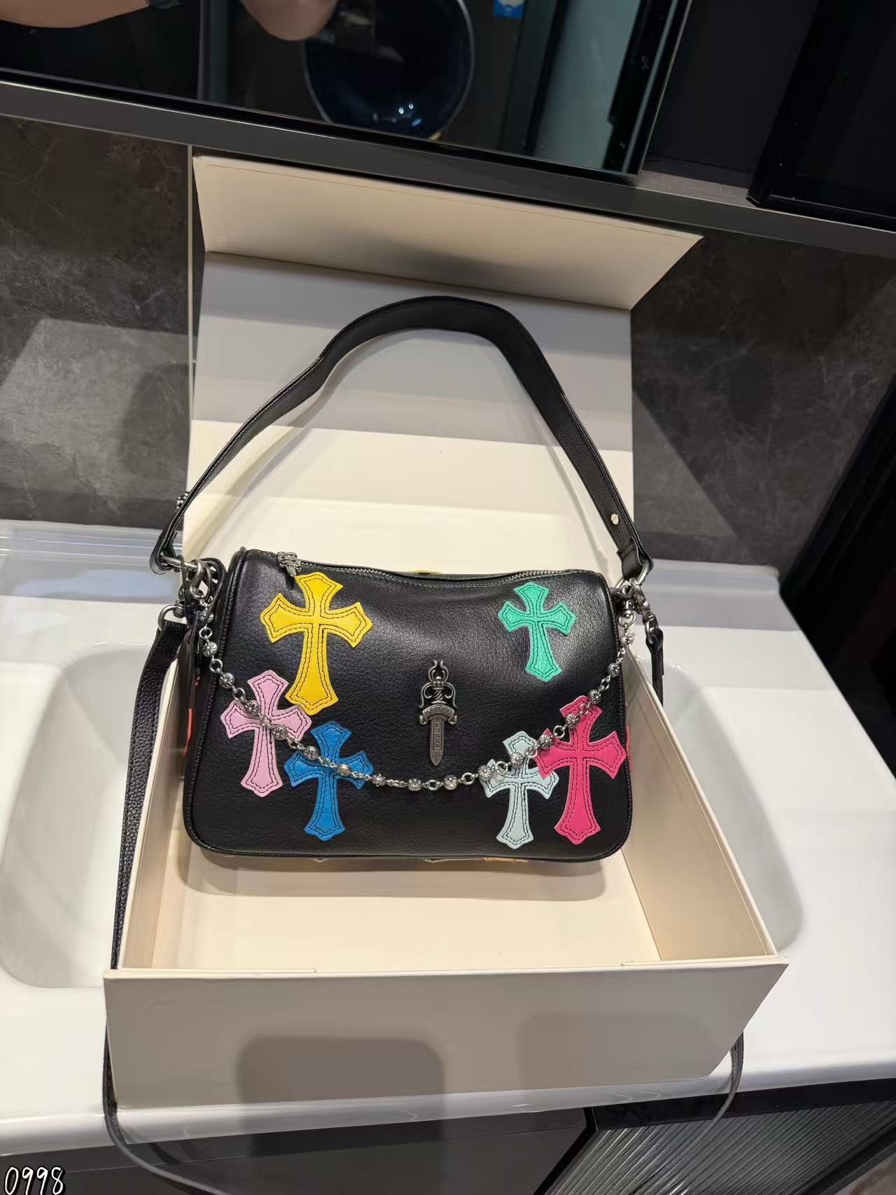 Chr0me Heartsチェーンハンドバッグ【50％割引+送料無料】