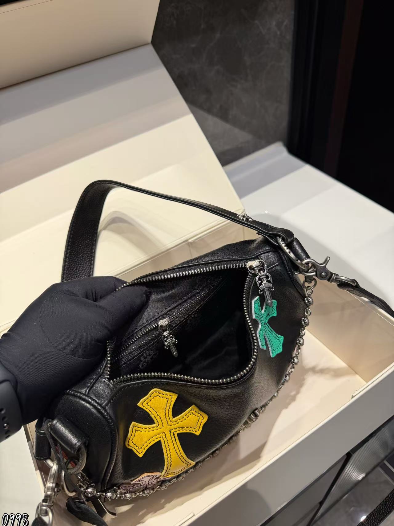 Chr0me Heartsチェーンハンドバッグ【50％割引+送料無料】