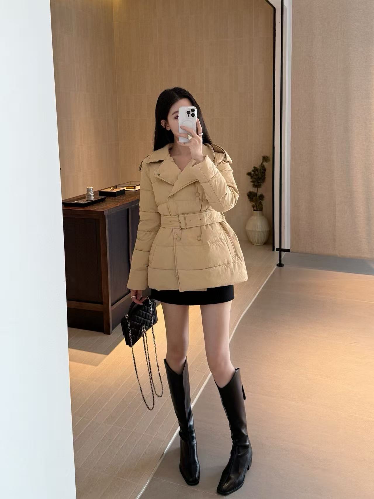 BUR8ERRY ダブルブレスト ダウンジャケット【50％割引+送料無料】