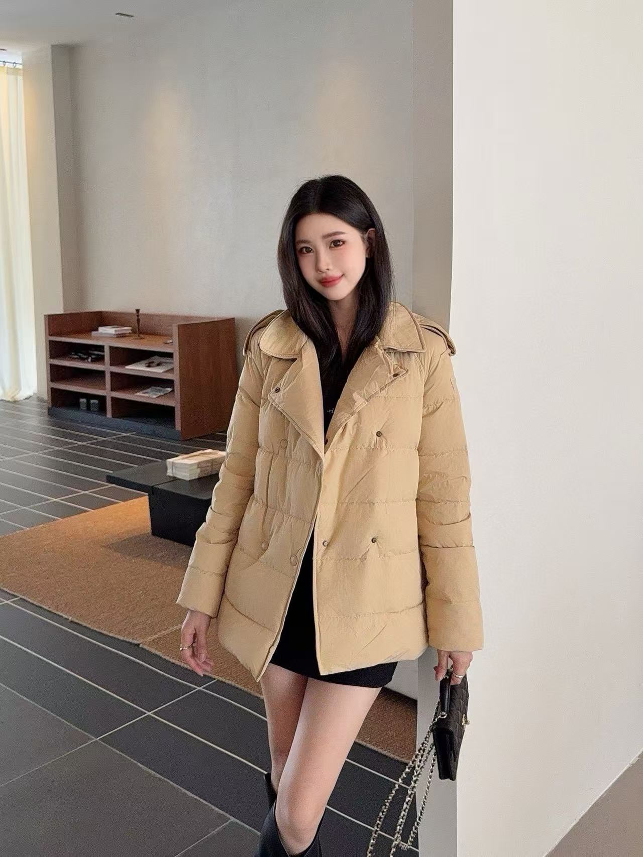 BUR8ERRY ダブルブレスト ダウンジャケット【50％割引+送料無料】