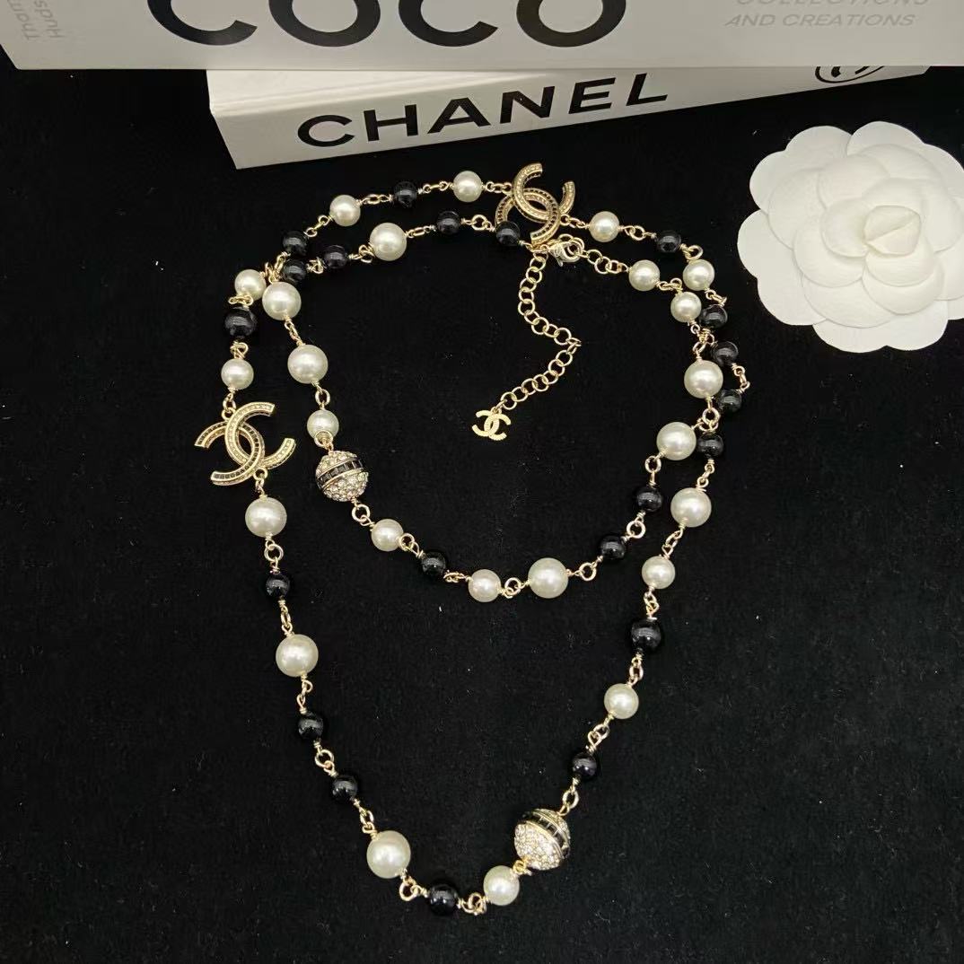 CHANE1 パールセーターネックレス【50％割引+送料無料】