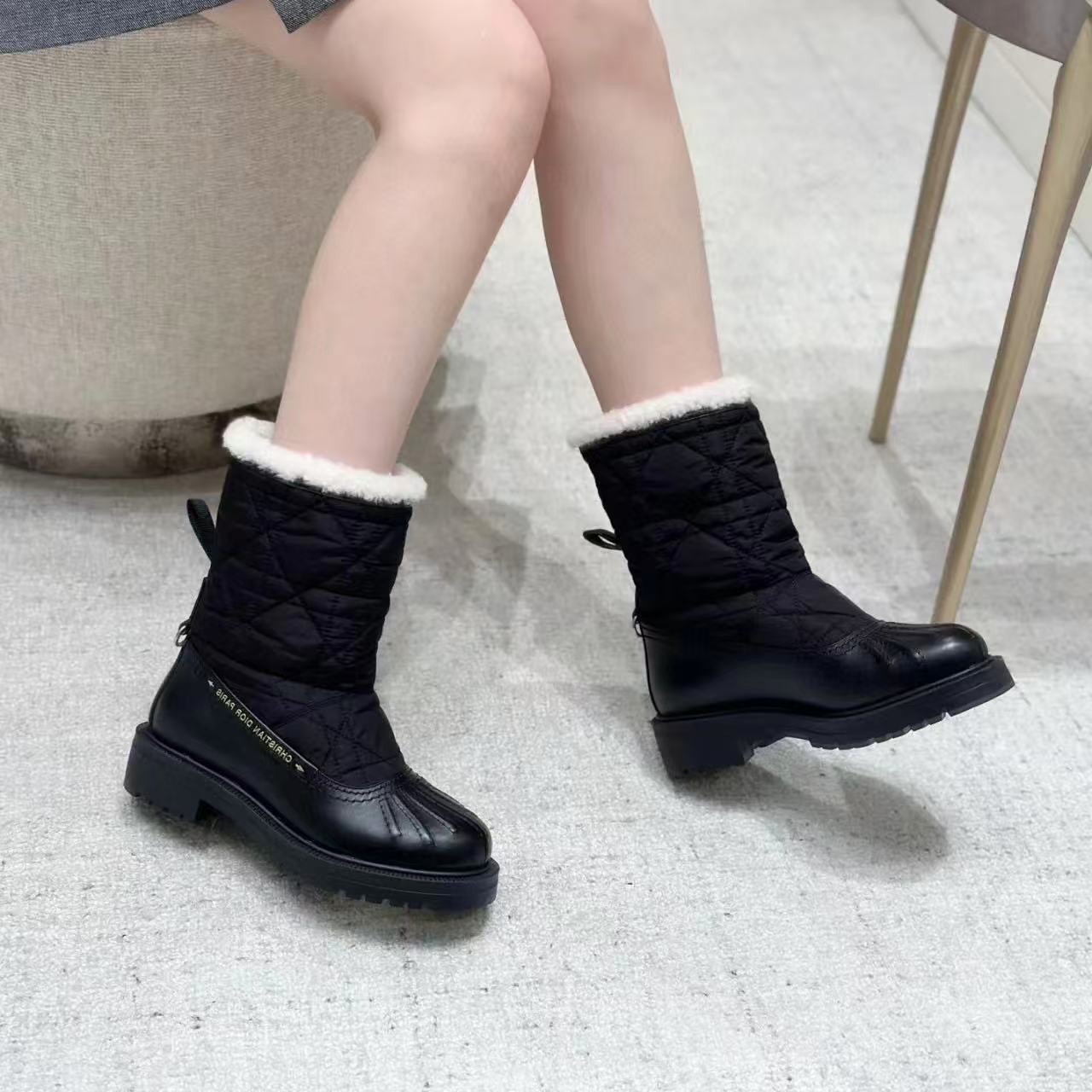 DIOR 高品質ウール スノーブーツ【50％割引+送料無料】