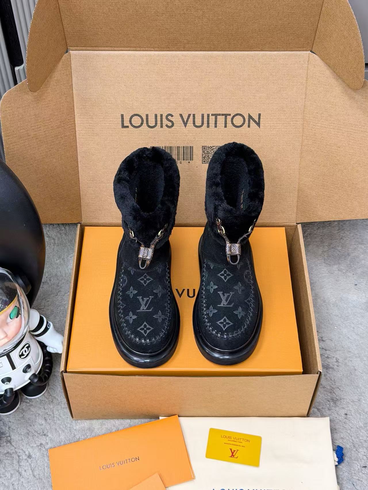 LVの高品質秋冬ウールスノーブーツ【50％割引+送料無料】