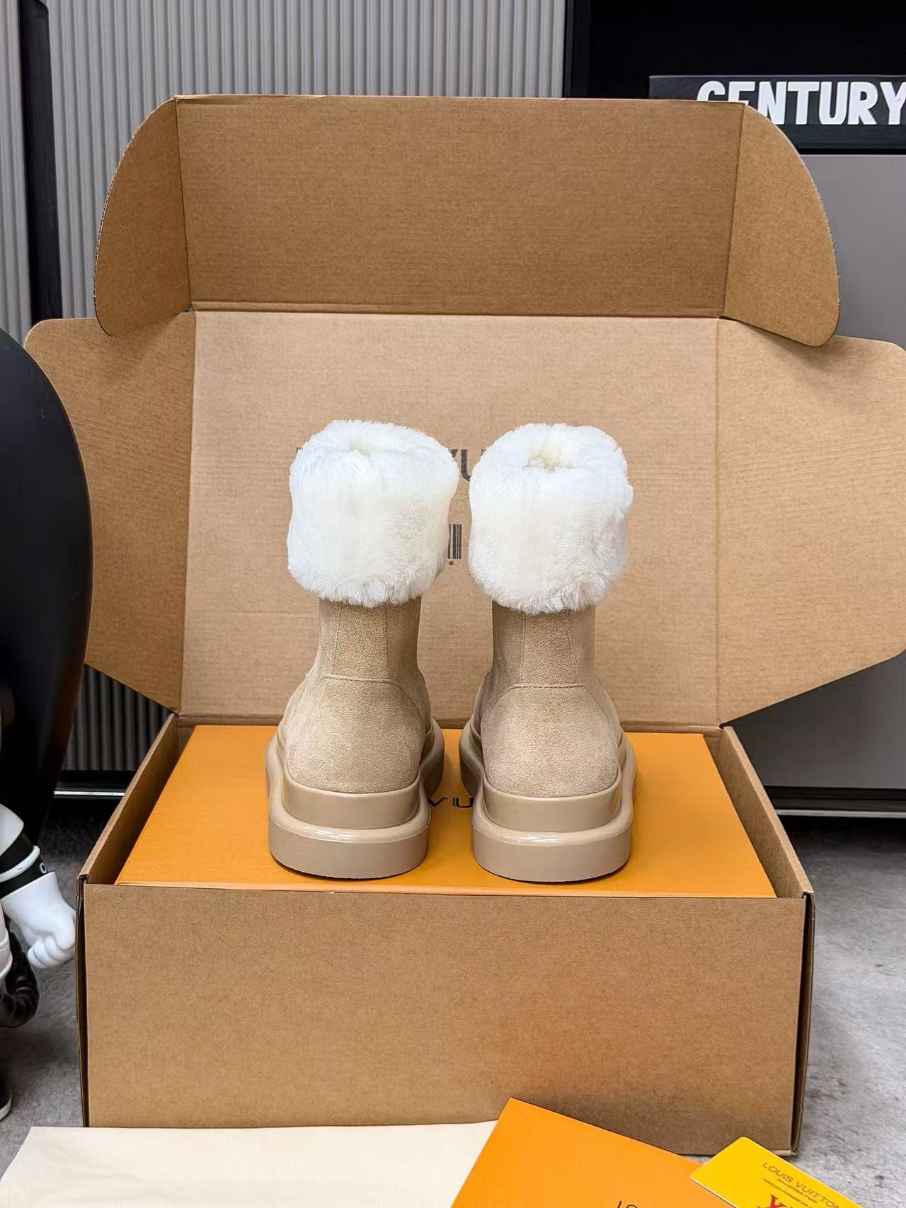 LVの高品質秋冬ウールスノーブーツ【50％割引+送料無料】