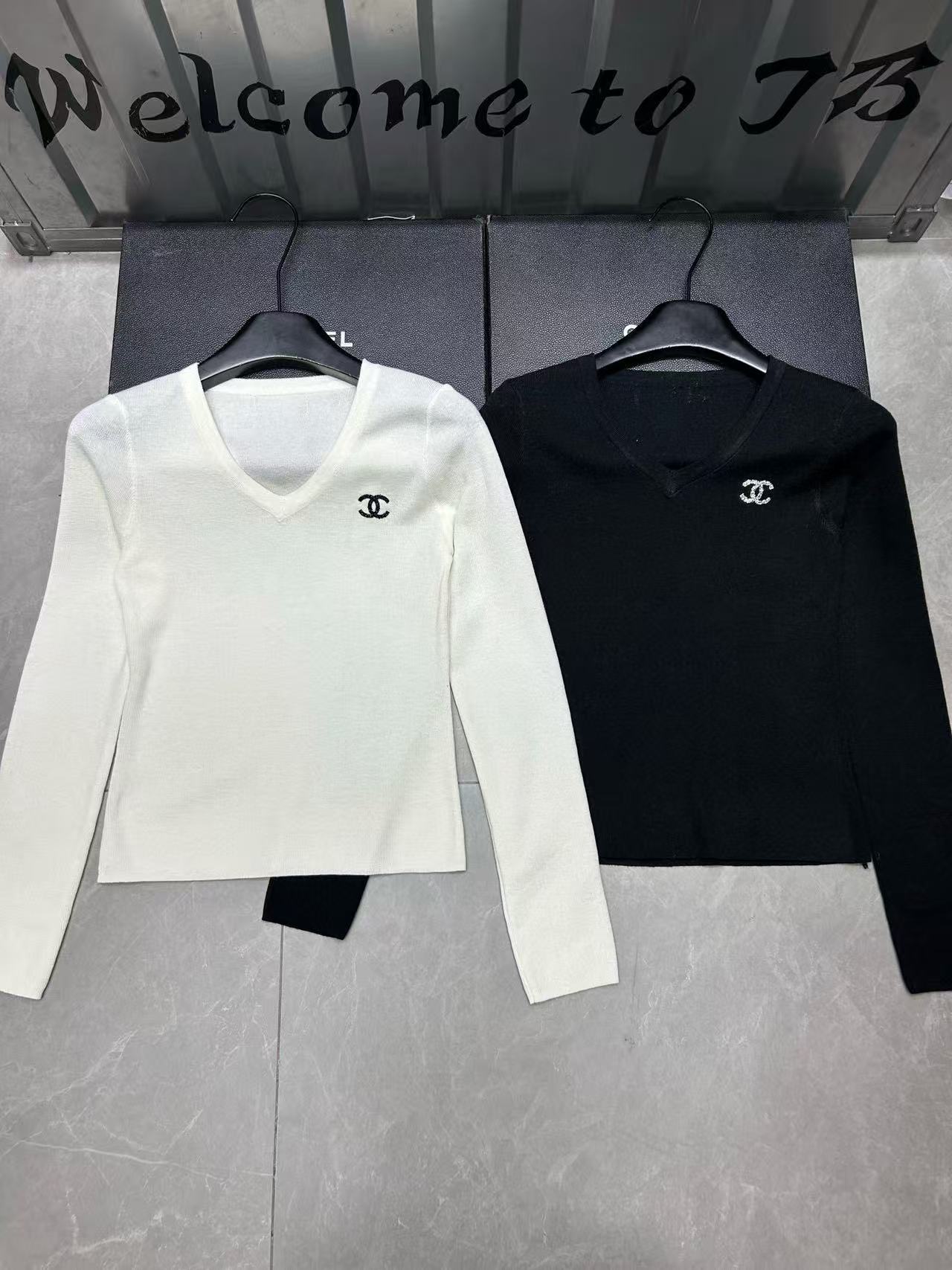 CHANE 1VネックダブルCウールトップ【50％割引+送料無料】