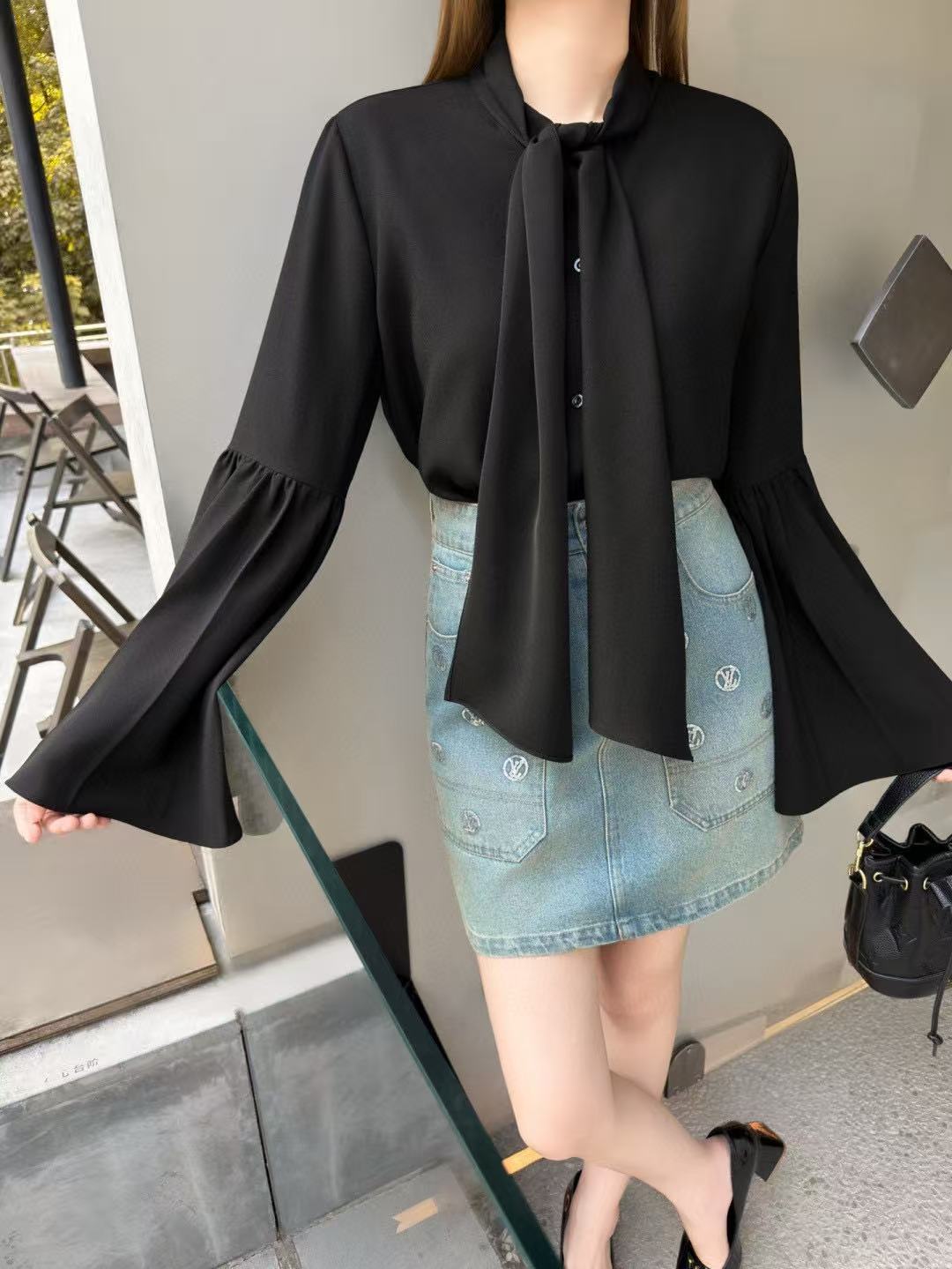 LVベルスリーブシャツ【50％割引+送料無料】