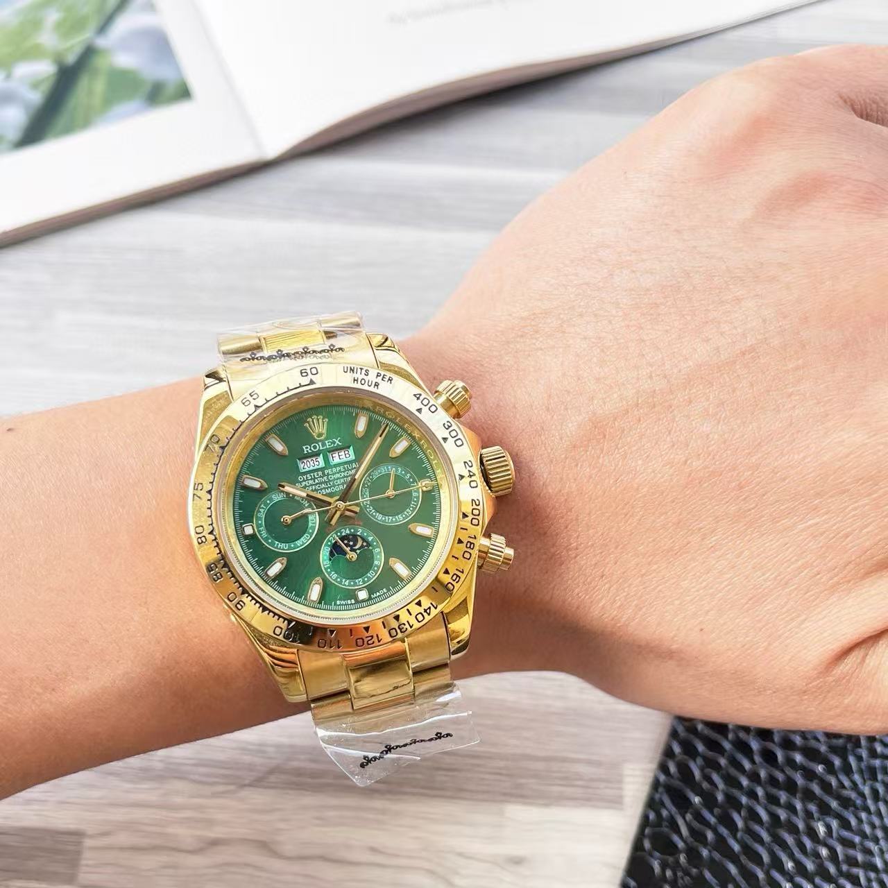 R0LEX デイトナ スチールストラップ ウォッチ【50％割引+送料無料】