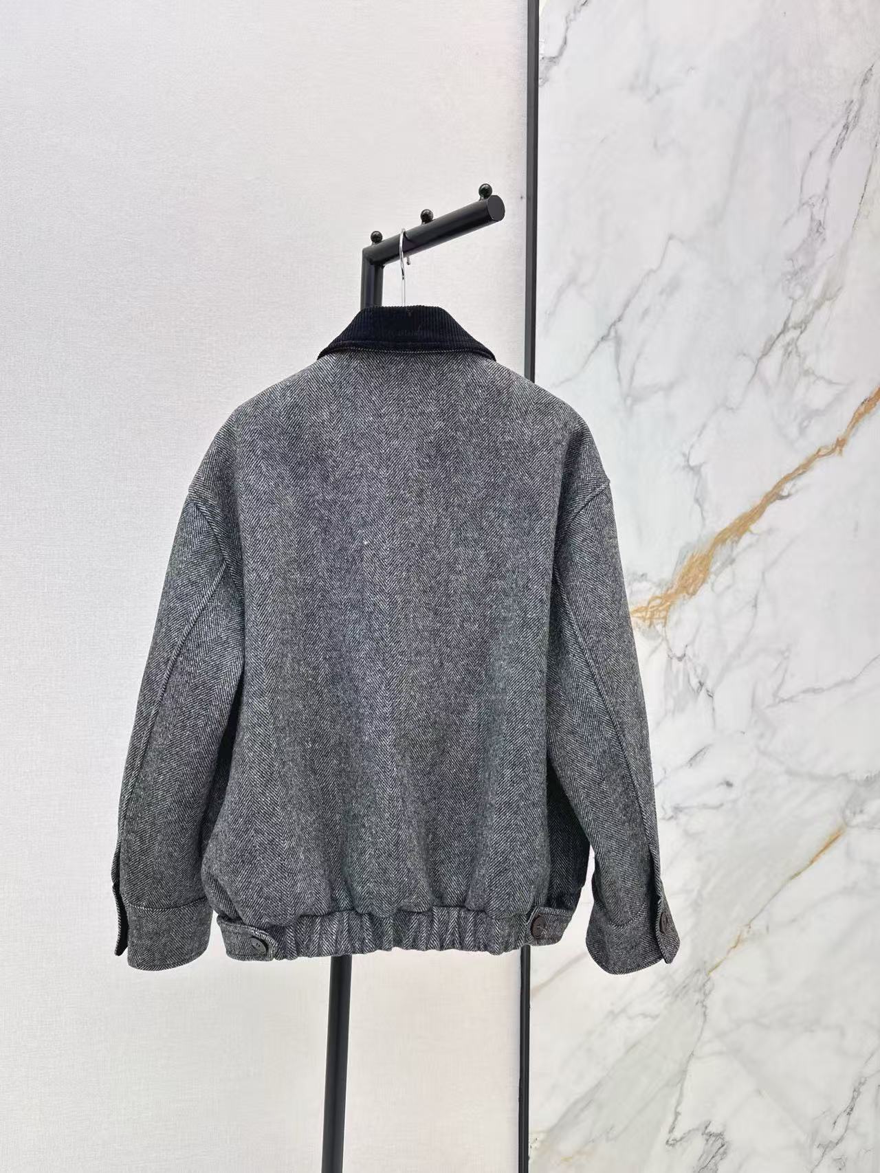 YSL コーデュロイ ラペル ツイード ジャケット【50％割引+送料無料】