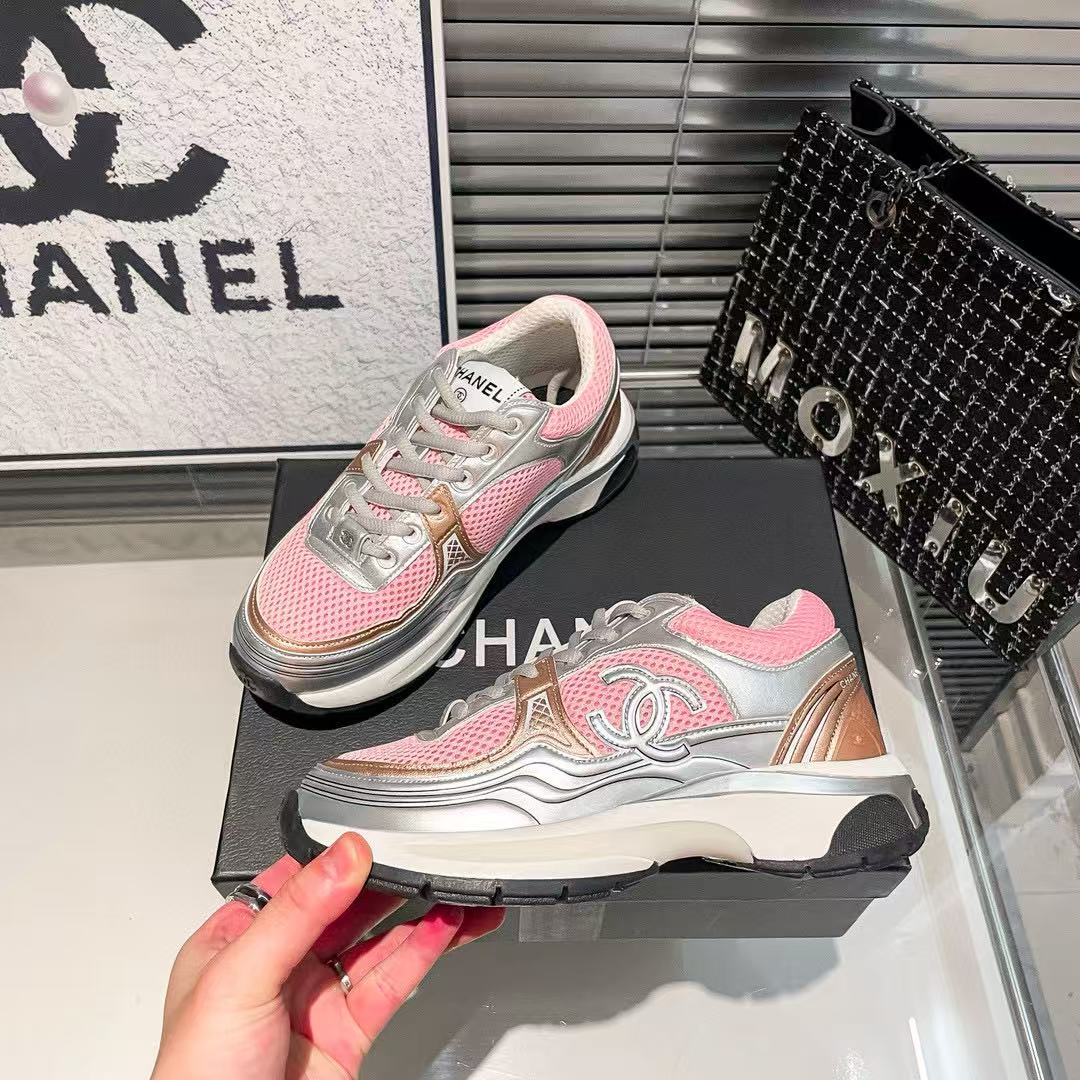 CHANE1 ダブルC カラーブロック カジュアルシューズ【50％割引+送料無料】