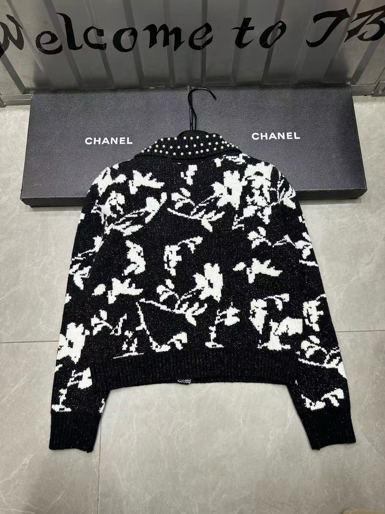 CHANE1 パールポケットウールカーディガン【50％割引+送料無料】