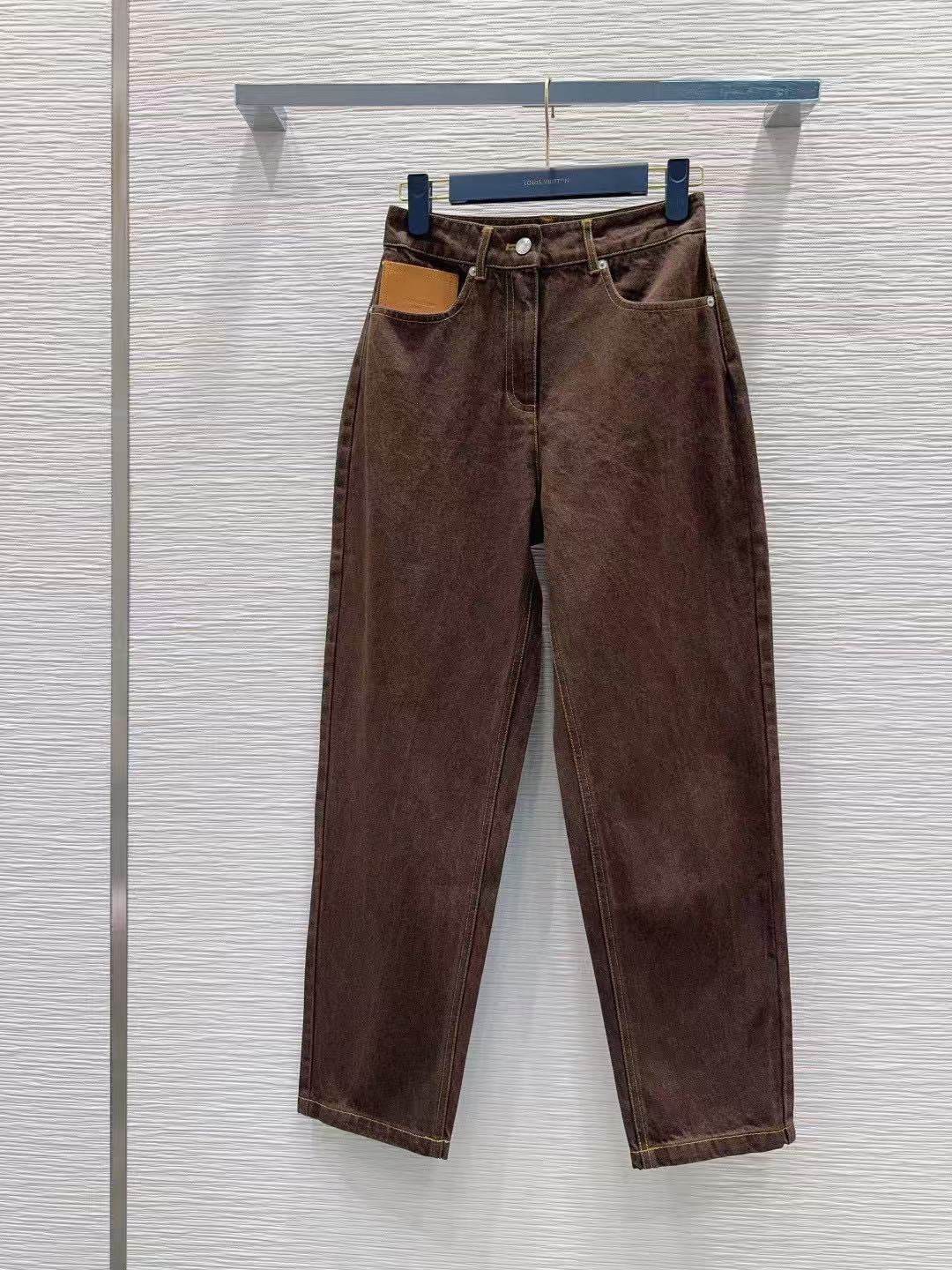 LVデニムジャケットとパンツのツーピースセット【50％割引+送料無料】