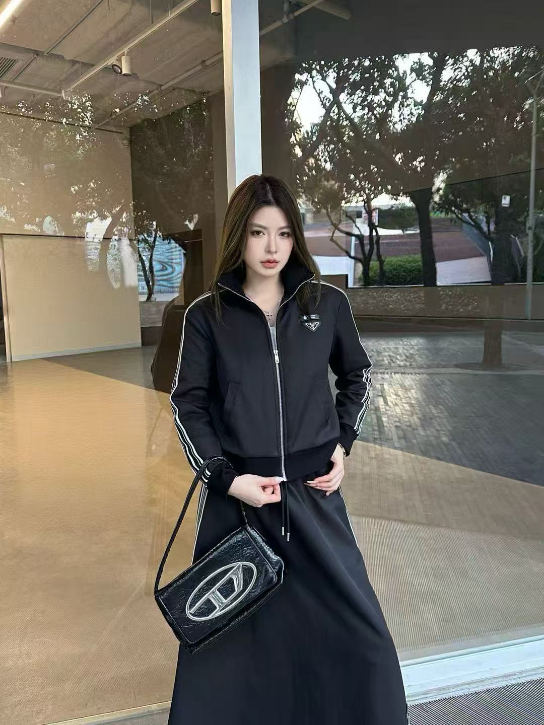 PR4DA ジップアップジャケット+スカート ツーピースセット【50％割引+送料無料】