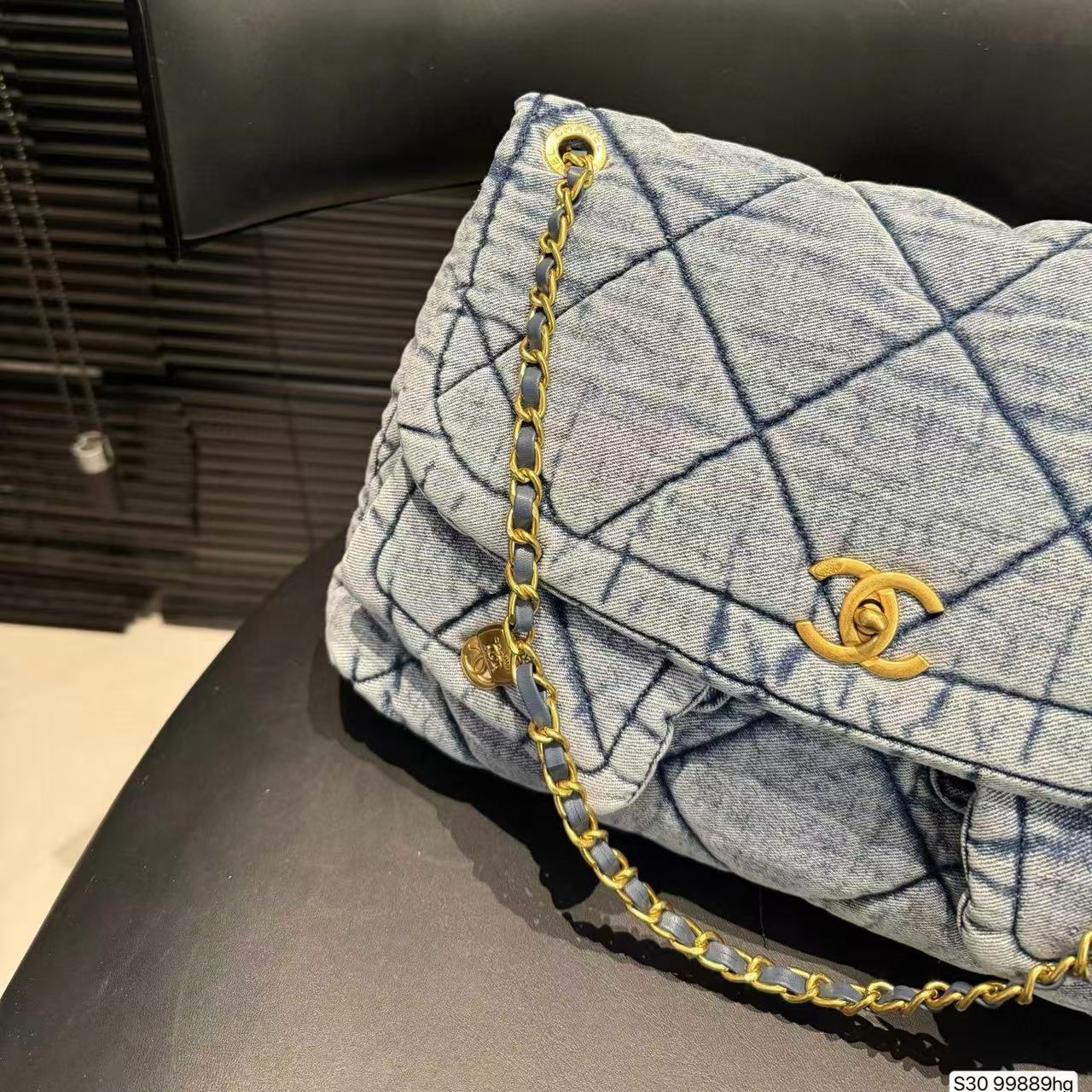 CHANE1 チェーンデニムバッグ【50％割引+送料無料】