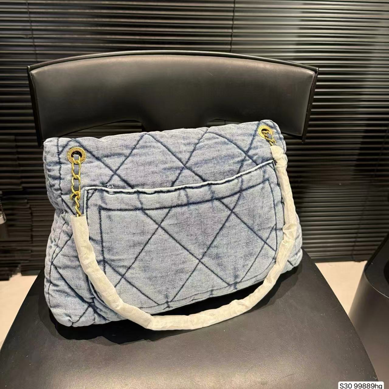 CHANE1 チェーンデニムバッグ【50％割引+送料無料】