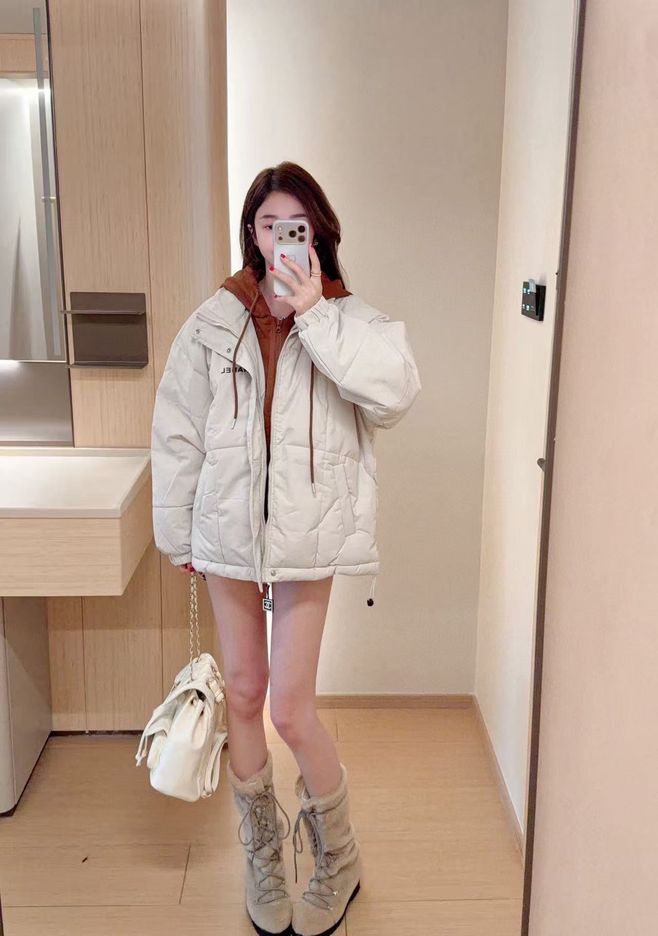 CHANE1 フード付きフリースジャケット【50％割引+送料無料】