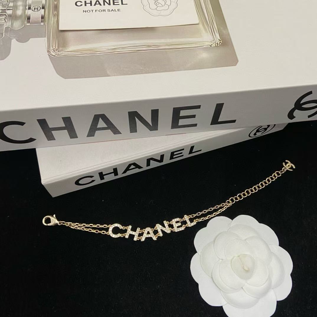 CHANE1レターダイヤモンドブレスレット【50％割引+送料無料】