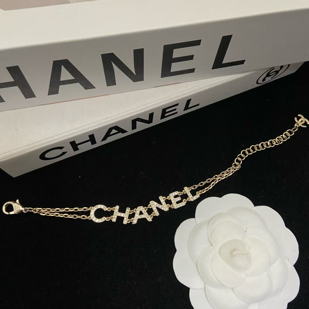 CHANE1レターダイヤモンドブレスレット【50％割引+送料無料】