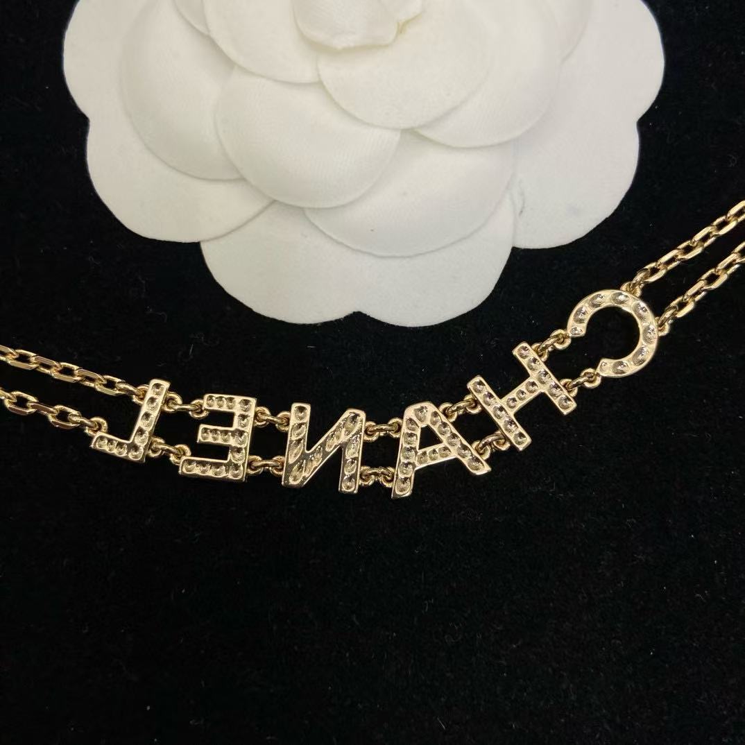 CHANE1レターダイヤモンドブレスレット【50％割引+送料無料】