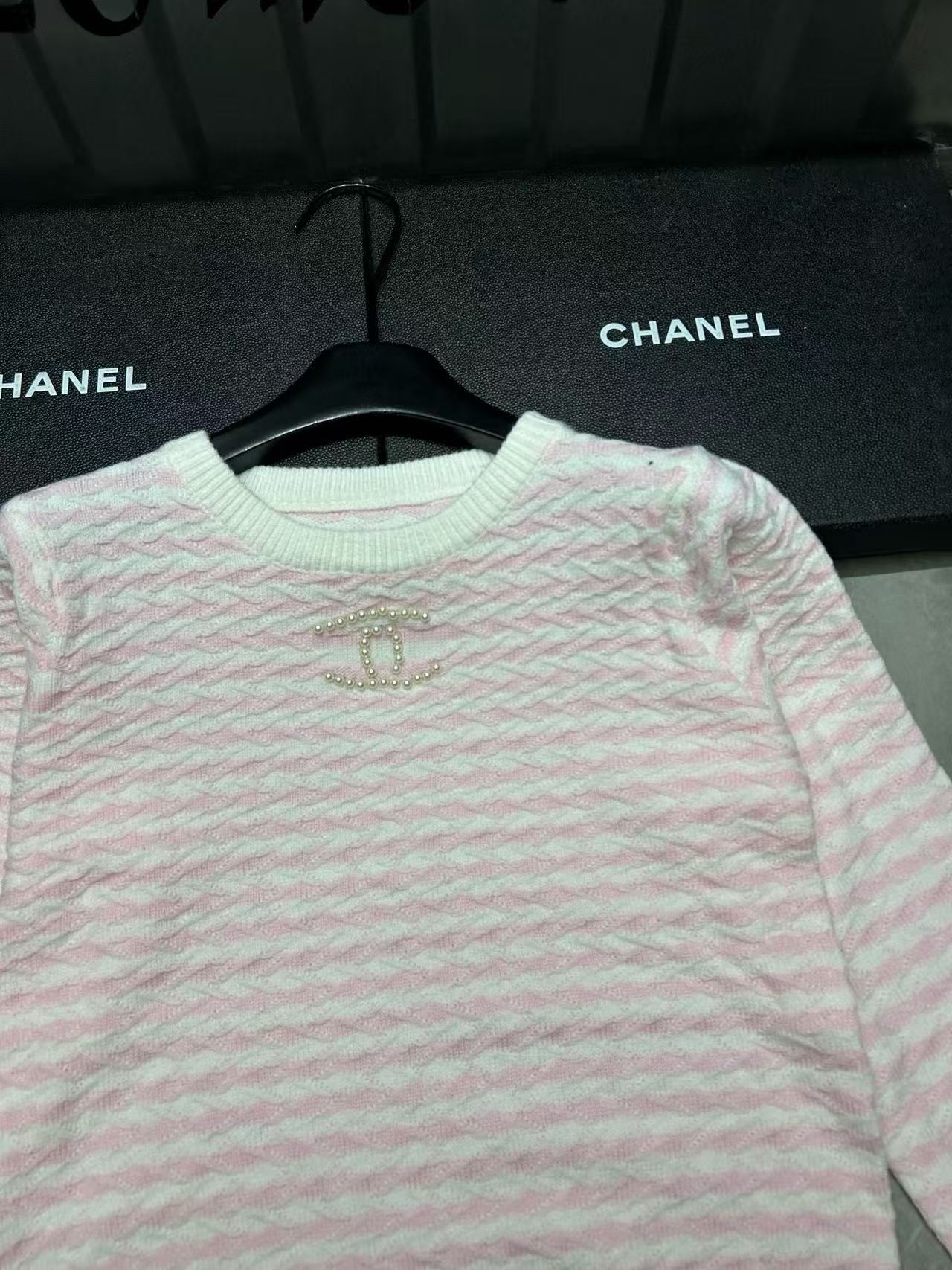 CHANE1 ダブルC パールセーター【50％割引+送料無料】