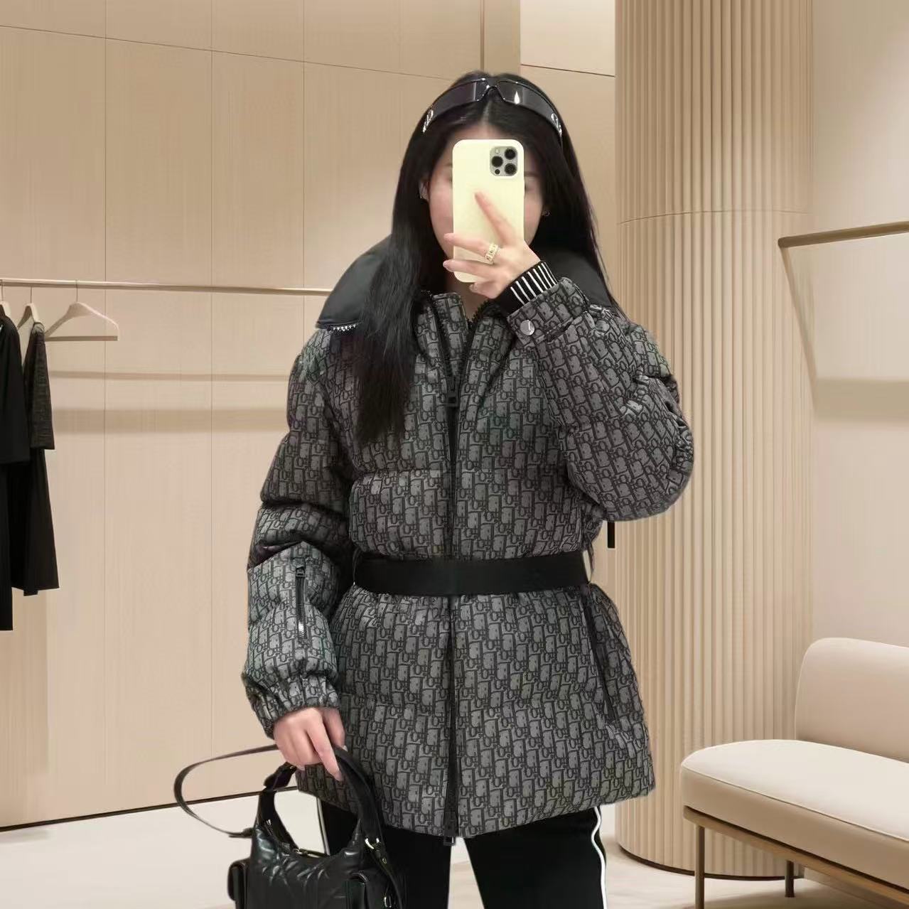 DIOR ジャカード ダウンジャケット【50％割引+送料無料】