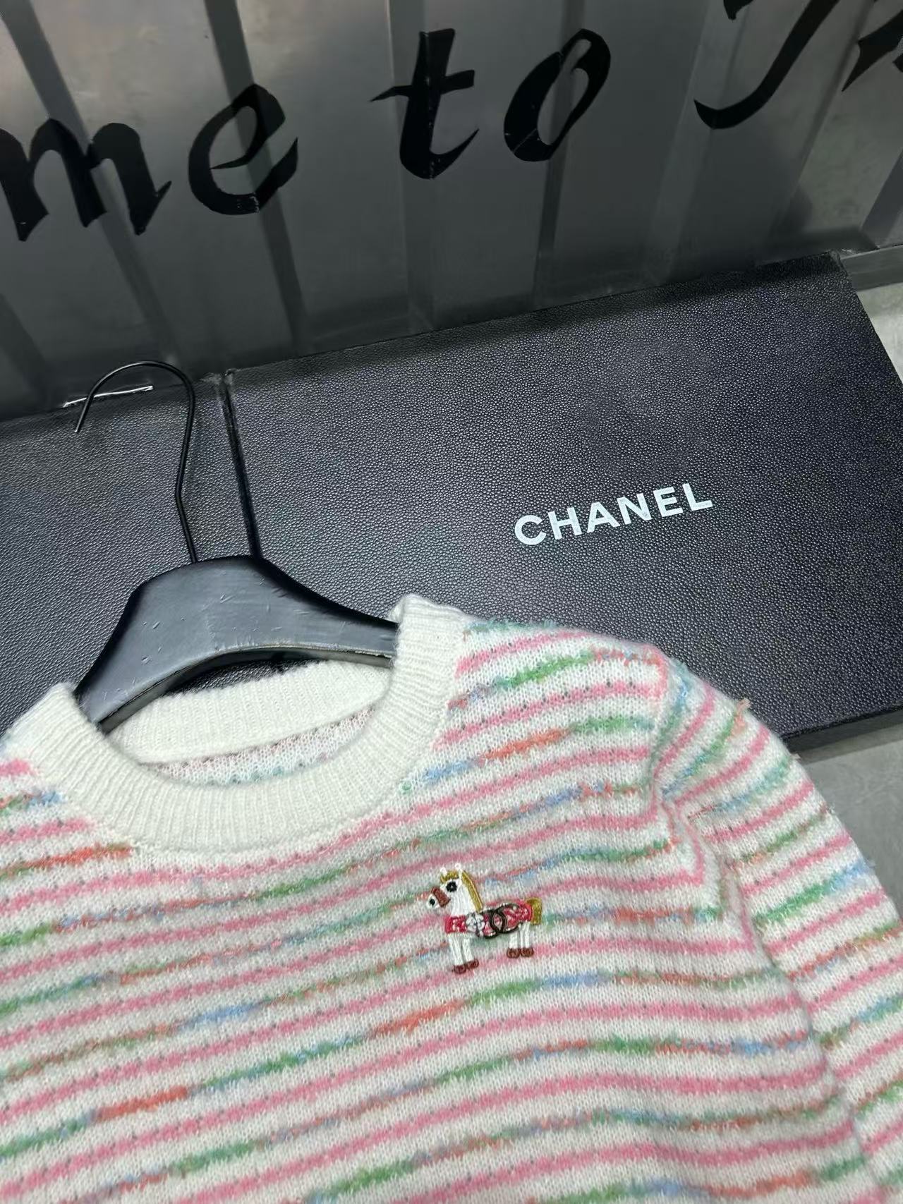 CHANE1 ポニーストライプセーター【50％割引+送料無料】