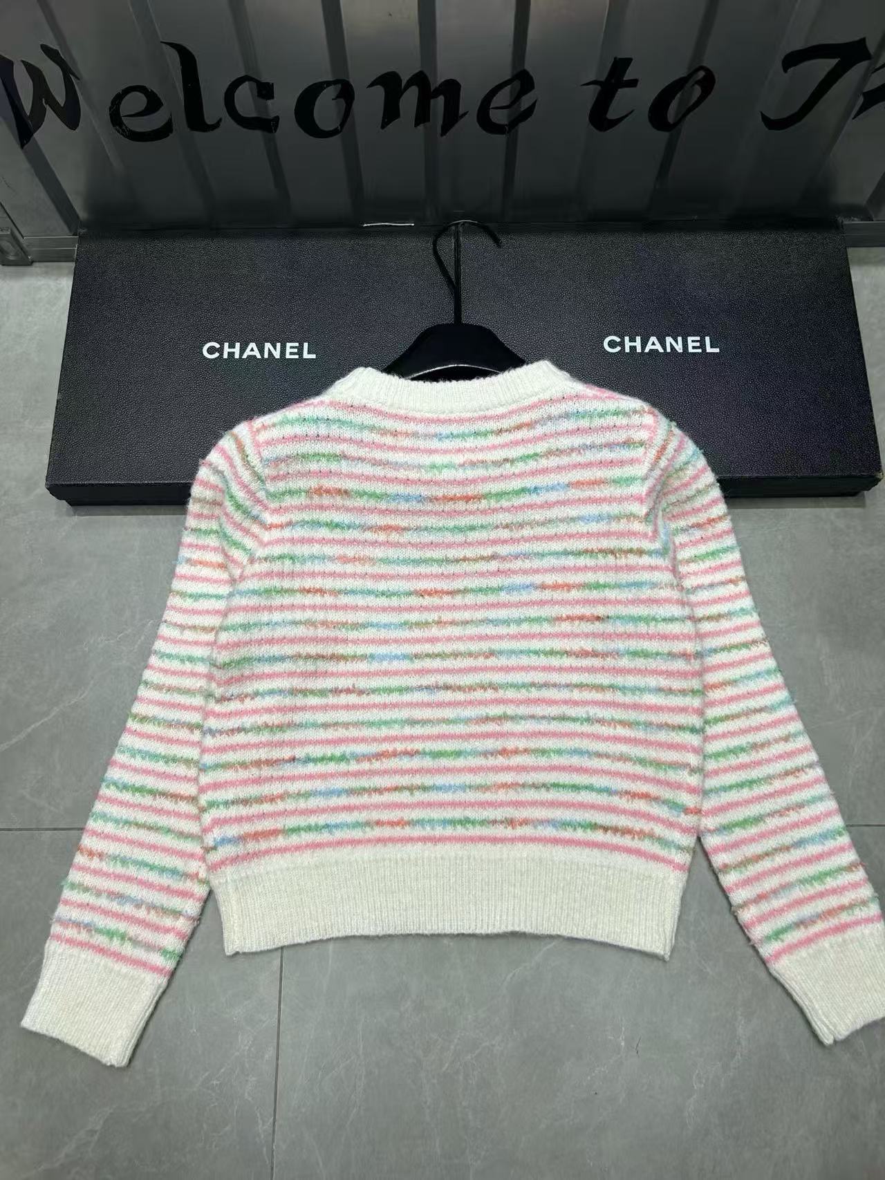 CHANE1 ポニーストライプセーター【50％割引+送料無料】