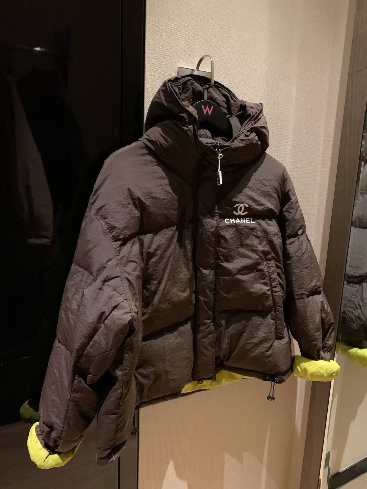 CHANE1 シンプルダブルCフードジャケット【50％割引+送料無料】