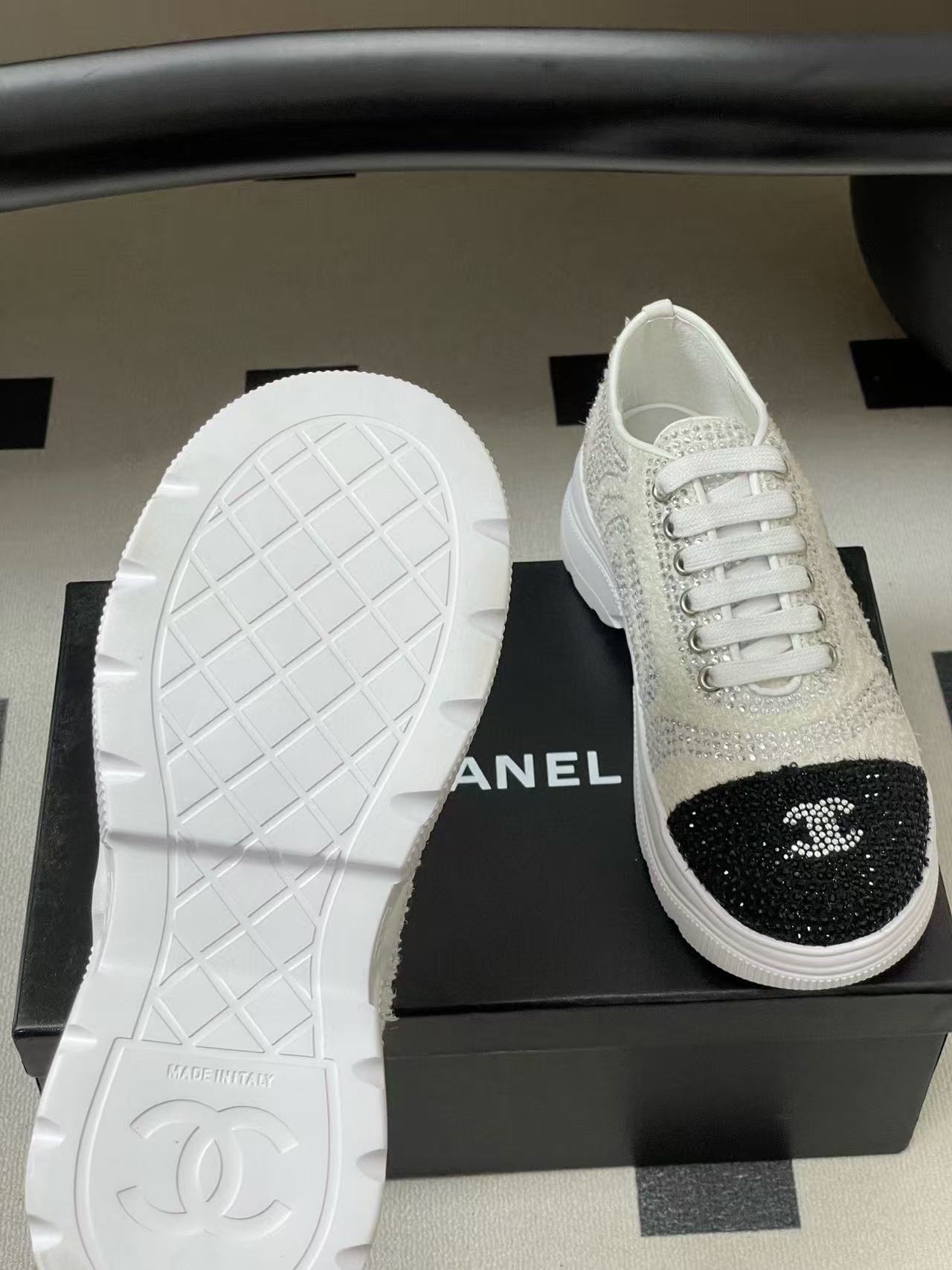 CHANE1 高品質ラインストーンプラットフォームカジュアルシューズ【50％割引+送料無料】