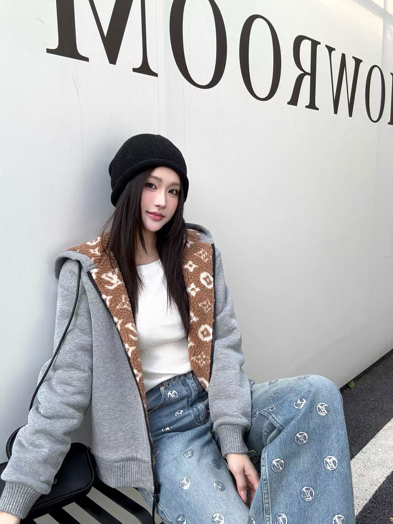 LV フード付きリバーシブルジャケット【50％割引+送料無料】