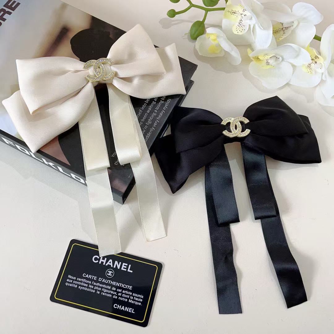 CHANE1 ボウ ダブルC ヘアクリップ【50％割引+送料無料】