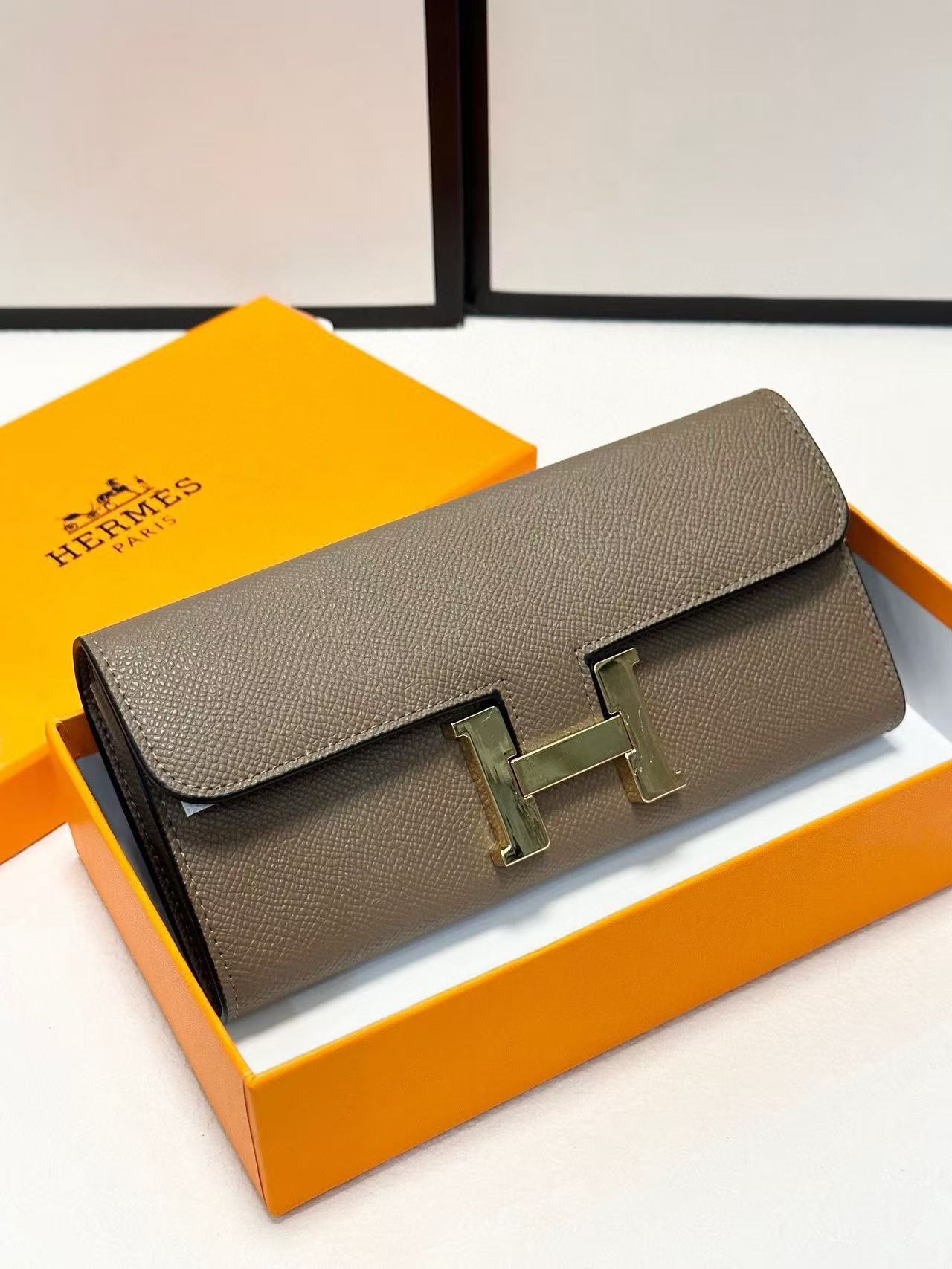 HERME5 レザーロングウォレット【50％割引+送料無料】